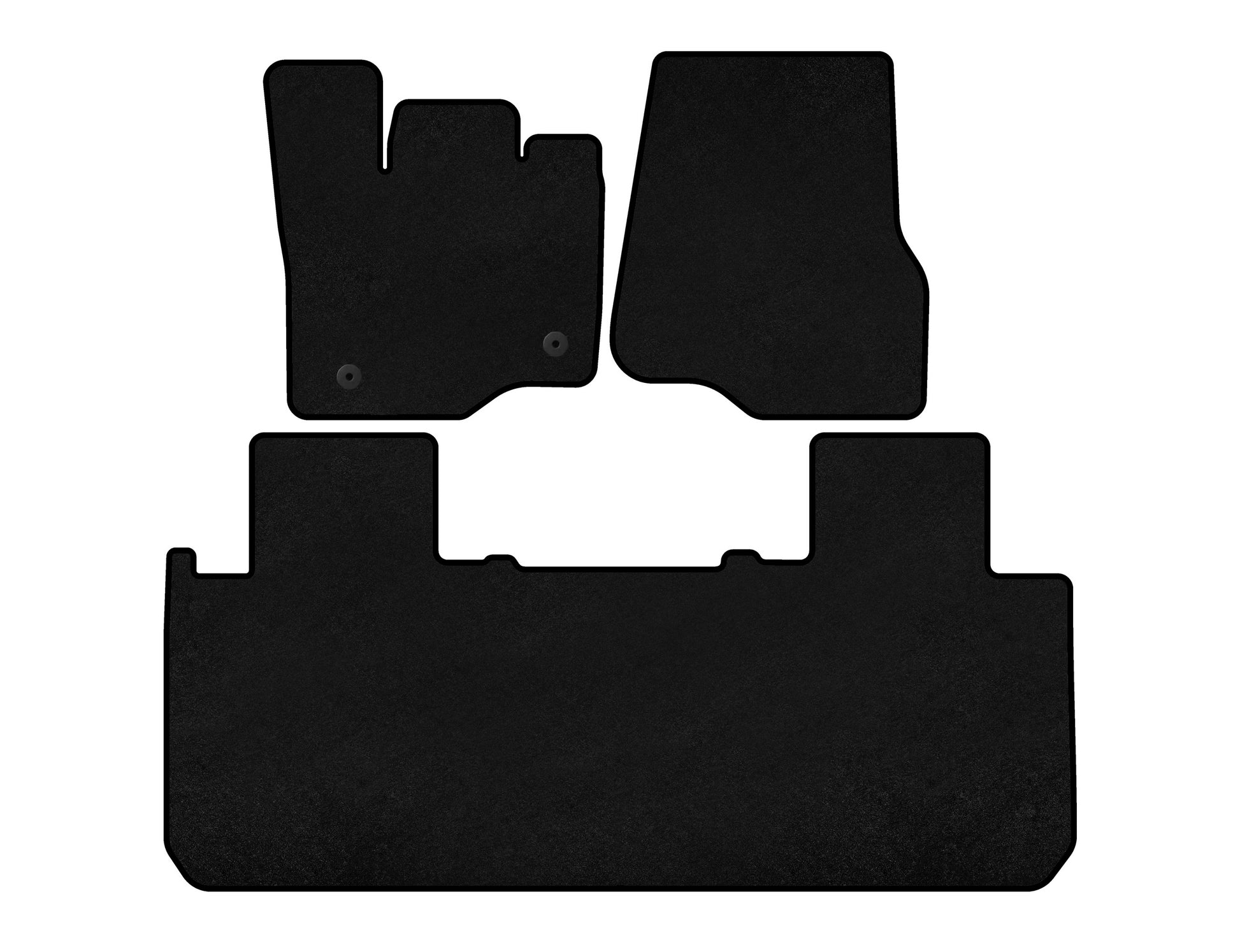 Textile Floor Mats Classic (Black) for Ford F-150 2014-2021 - image 1
