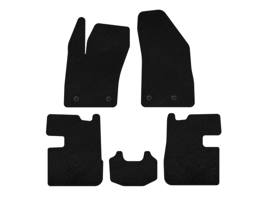 Textile Floor Mats Premium (SD, Black) for Fiat Tipo 2016- - image 1