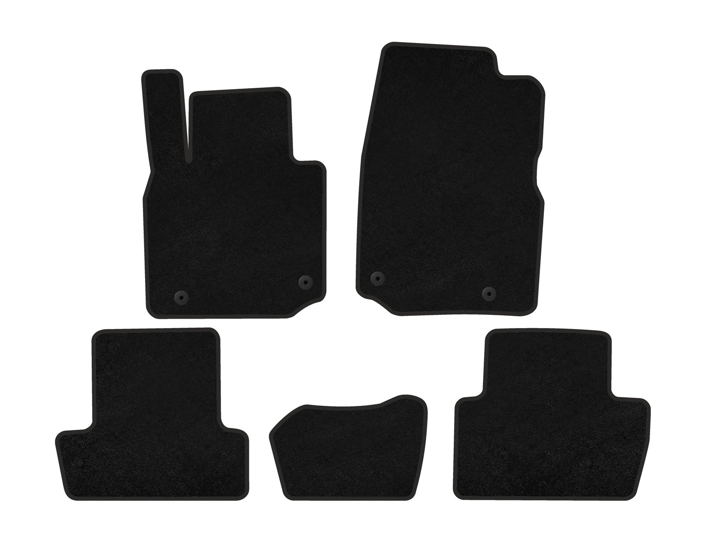 Textile Floor Mats Classic (Black) for Mazda MX-30 - image 1