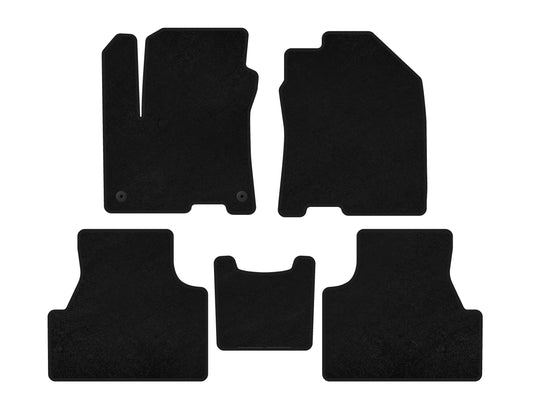 Textile Floor Mats Classic (2019-2020, Electric, Black) for Hyundai Encino EV 2019- - image 1