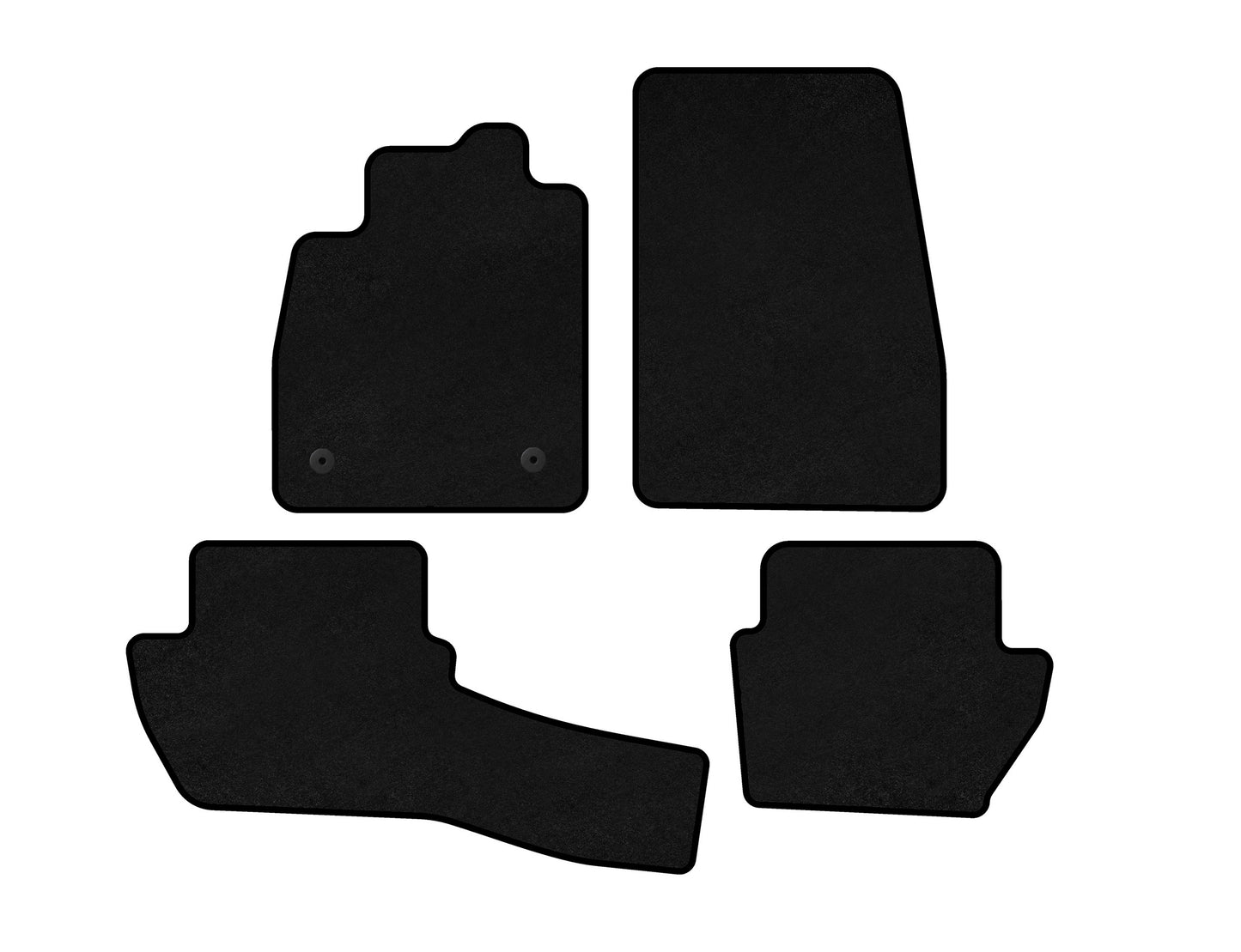 Premium textile rugs (Black) for Ford Fiesta 2017↗ - image 1