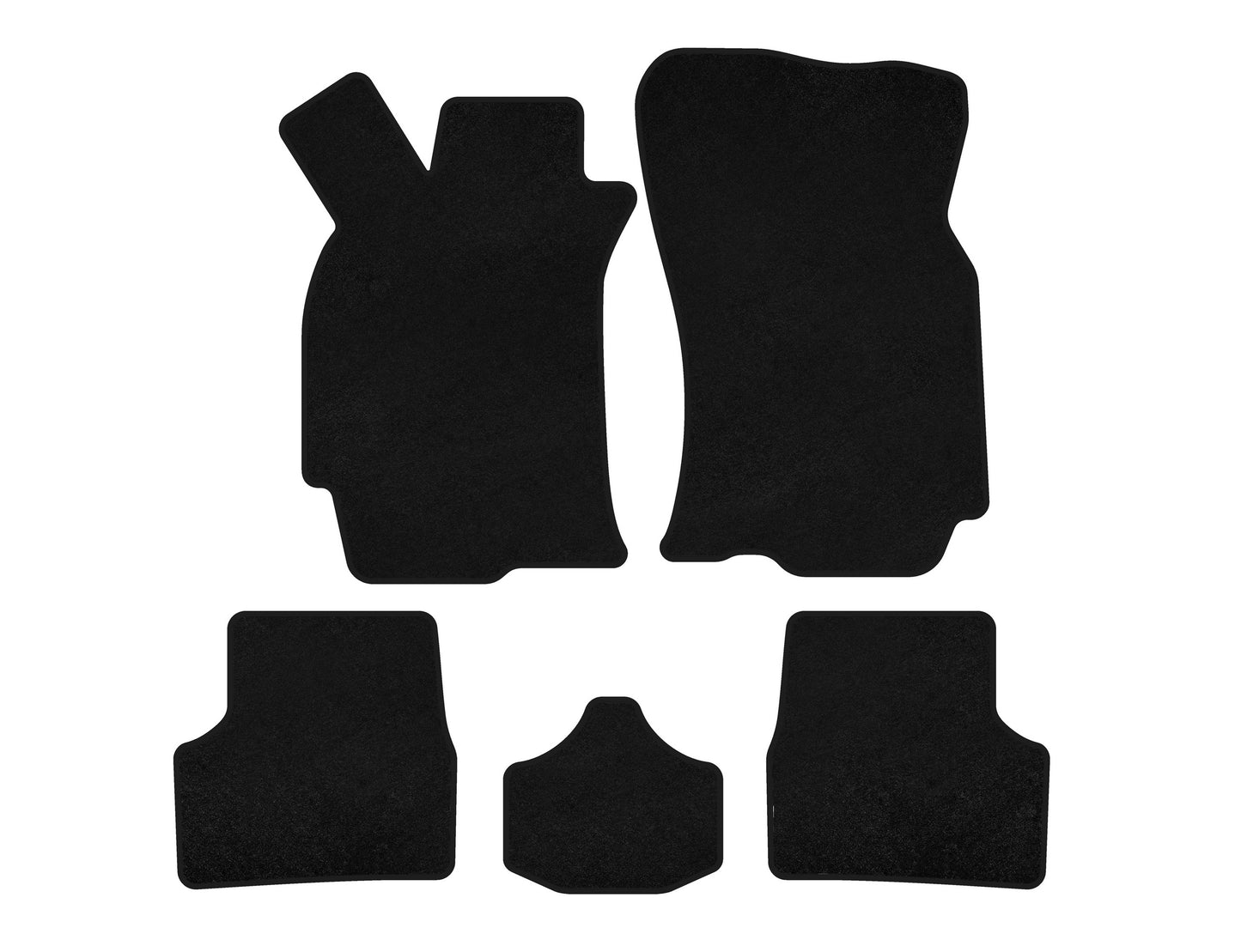 Textile Floor Mats Classic (SD, Black) for Fiat Albea 2002-2012 - image 1