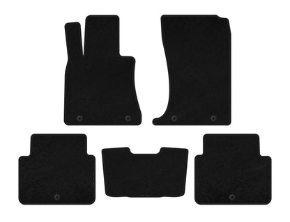Textile Floor Mats Premium (SD, Black) for Hyundai Genesis DH 2013-2016 - image 1