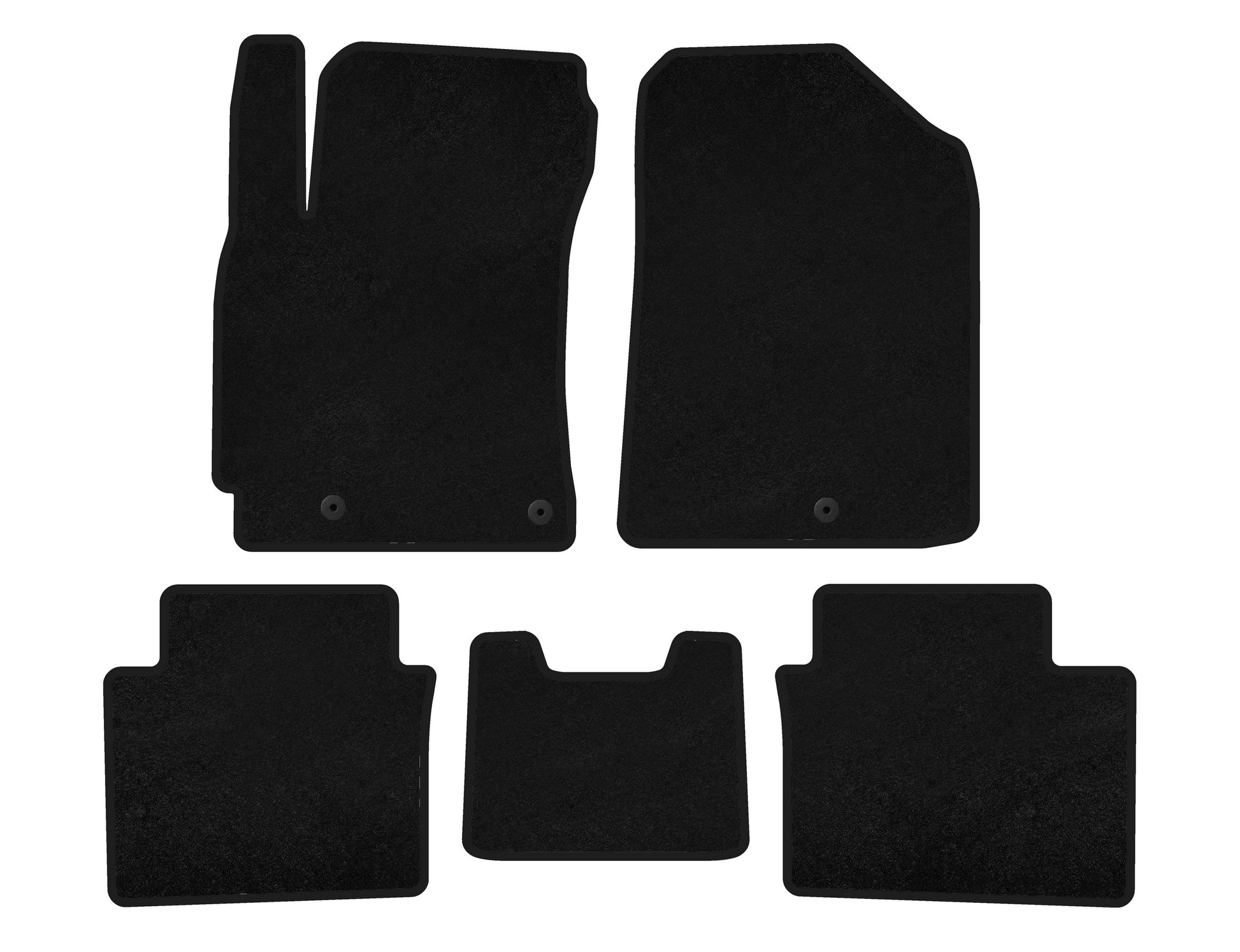 Textile Floor Mats Premium (2018-2021, Black) for Kia Forte 2008–2024 - image 1