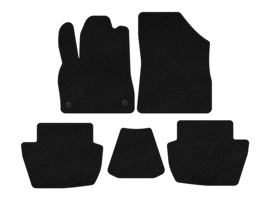 Textile Floor Mats Classic (HB, Hybrid/Automatic, Black) for Citroen DS-5 2011-2015 - image 1
