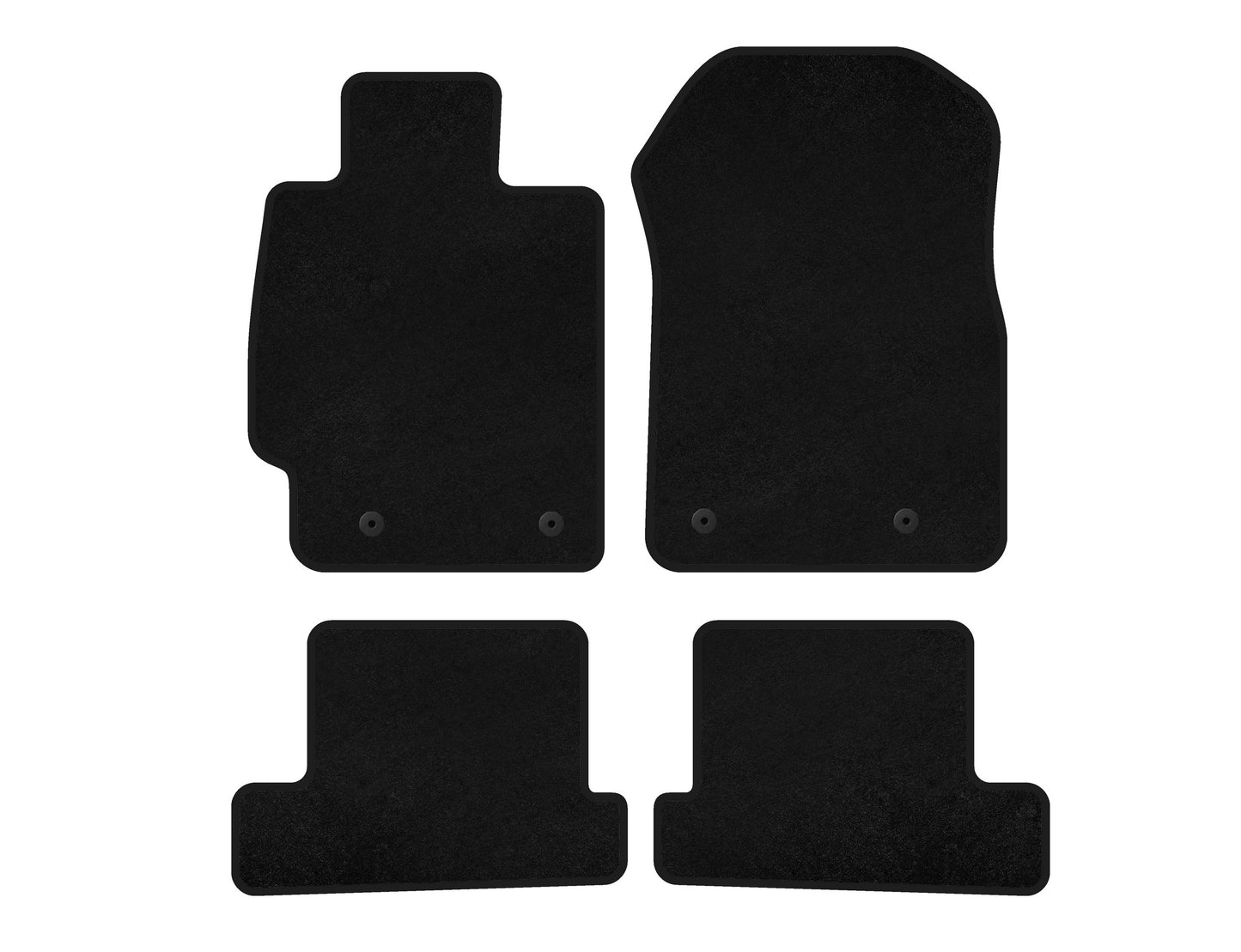 Textile Floor Mats Premium (Coupe, Black) for Subaru BRZ 2012-2021 - image 1