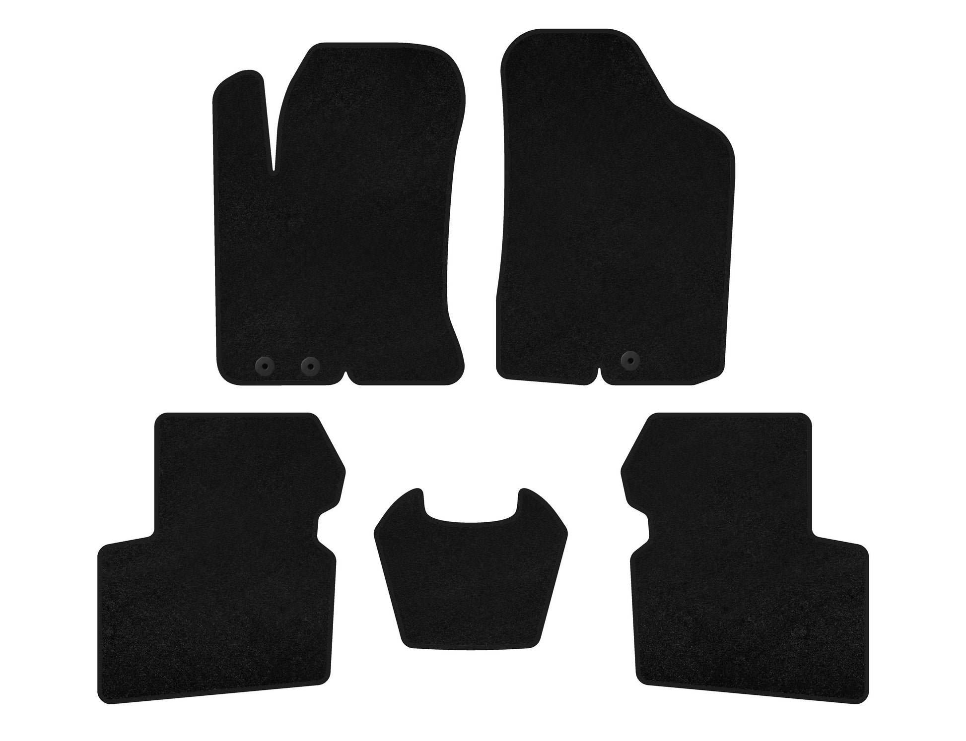Textile Floor Mats Classic (SD, Black) for Kia Cerato 2 2010-2013 - image 1