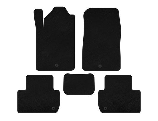 Textile Floor Mats Classic (Black) for SsangYong Rexton I 2001-2017 - image 1