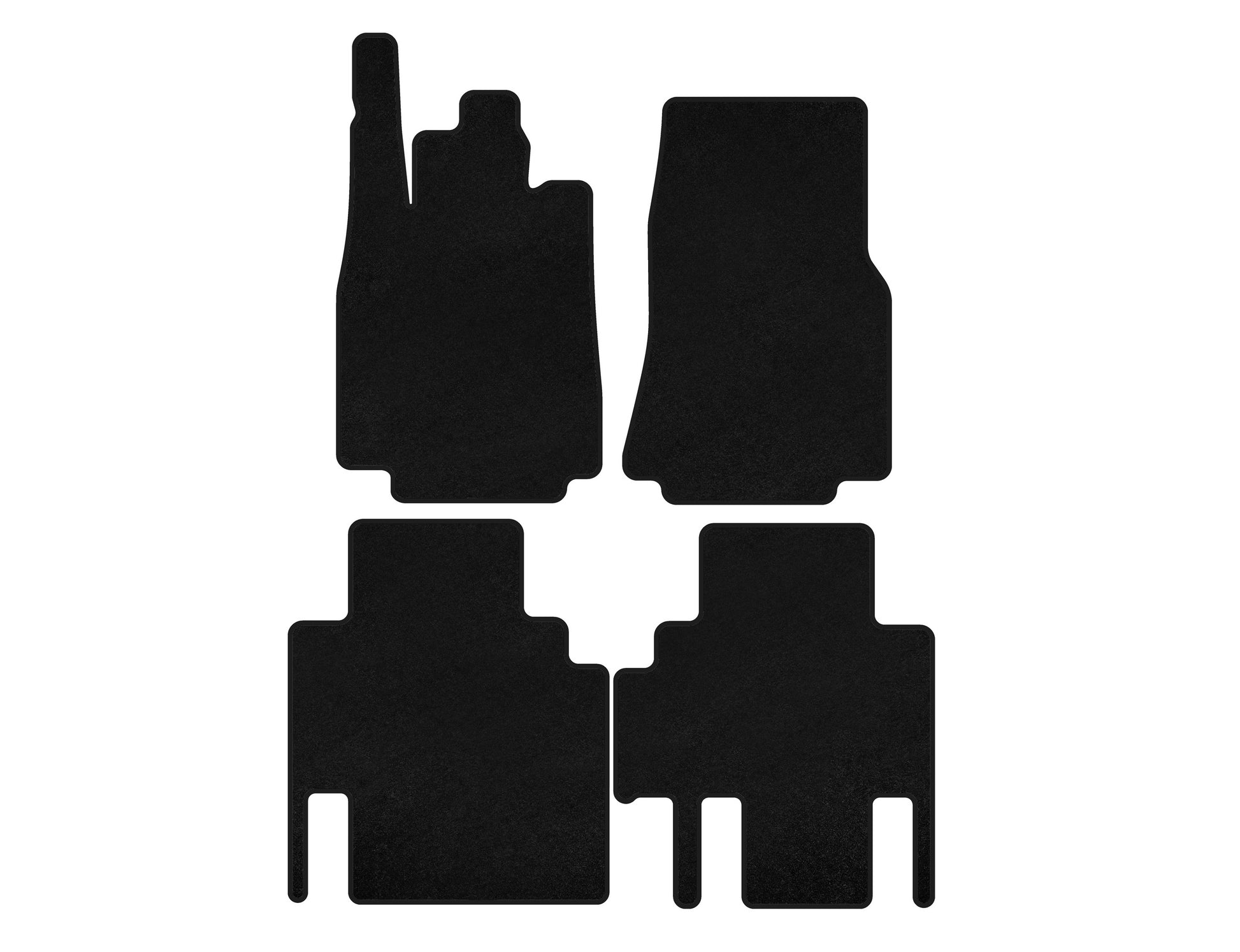 Textile Floor Mats Premium (black) for Mercedes Vaneo W414 2001-2005 - image 1