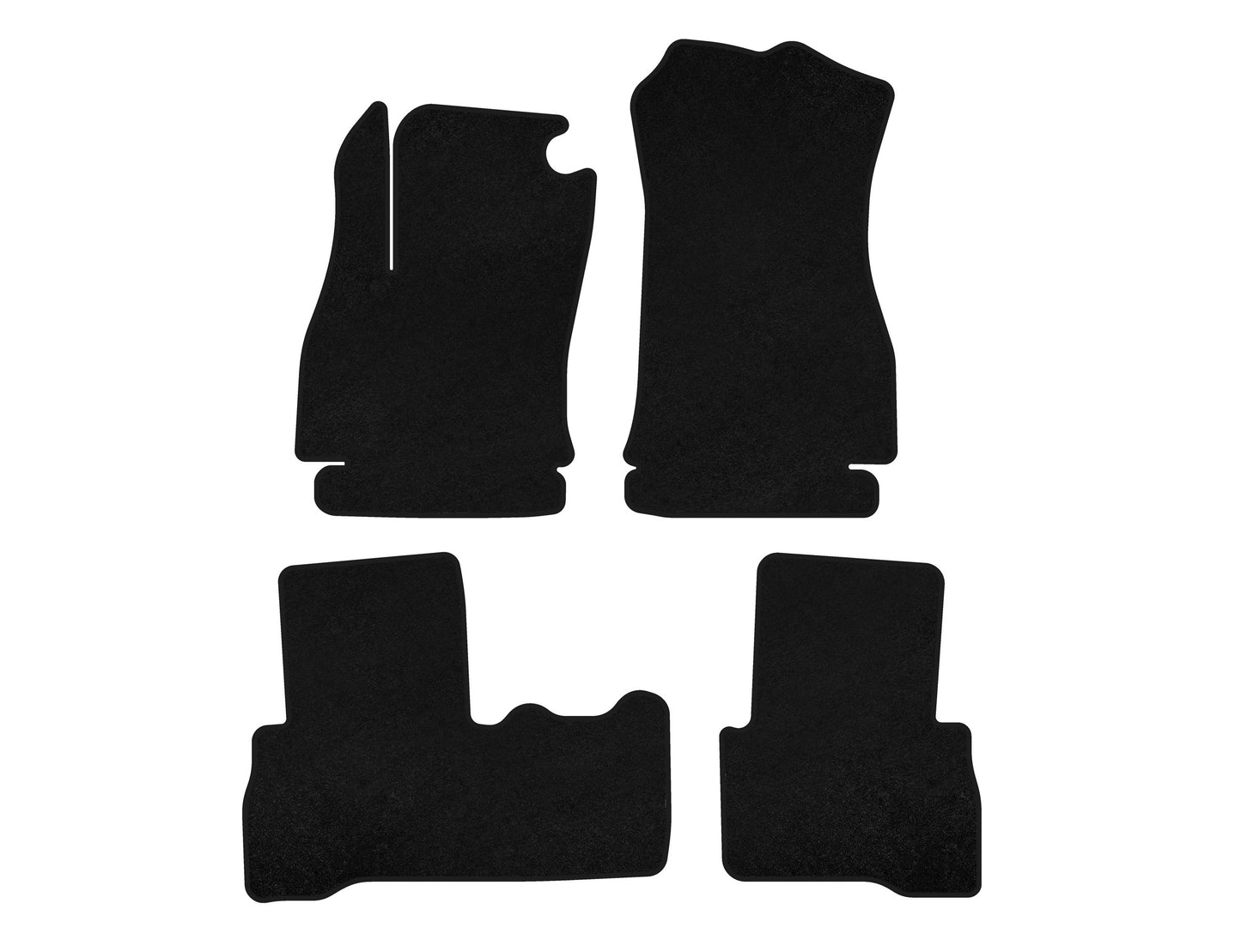 Textile Floor Mats Classic (Black) for Citroen Nemo 2007-2017 - image 1