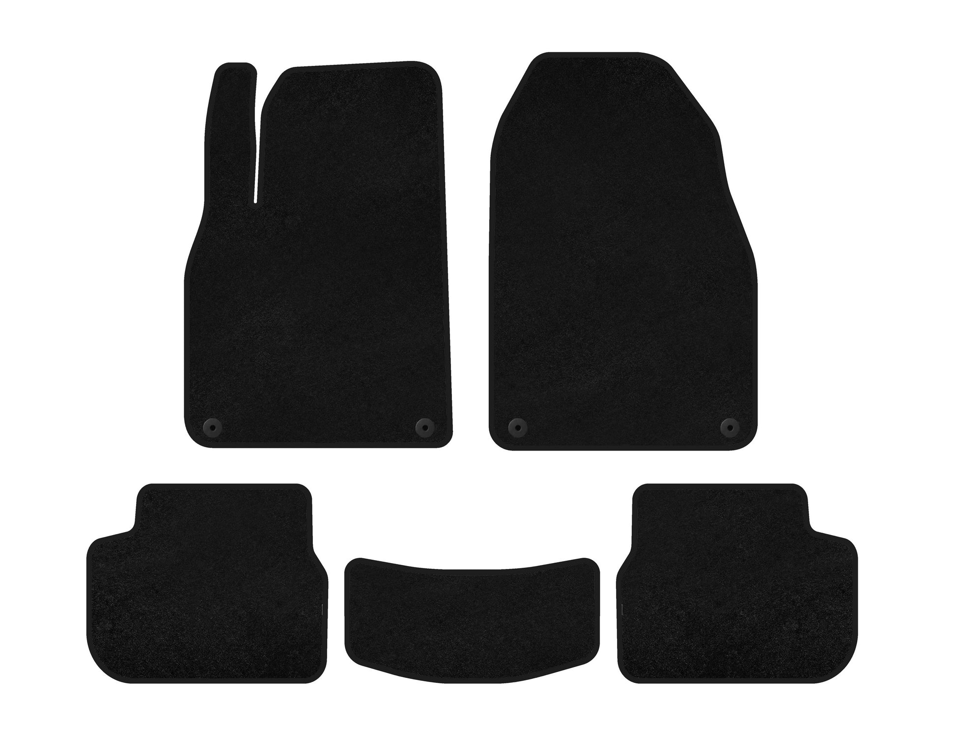 Textile Floor Mats Classic (black) for Saab 9-3 2002-2014 - image 1
