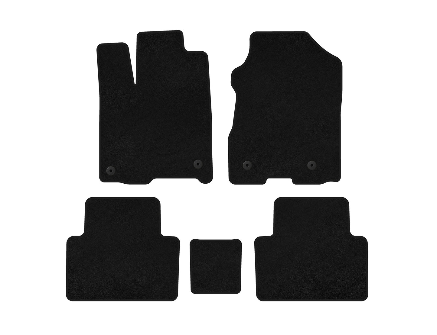 Textile Floor Mats Classic (Black) for Acura RDX 2012-2018 - image 1