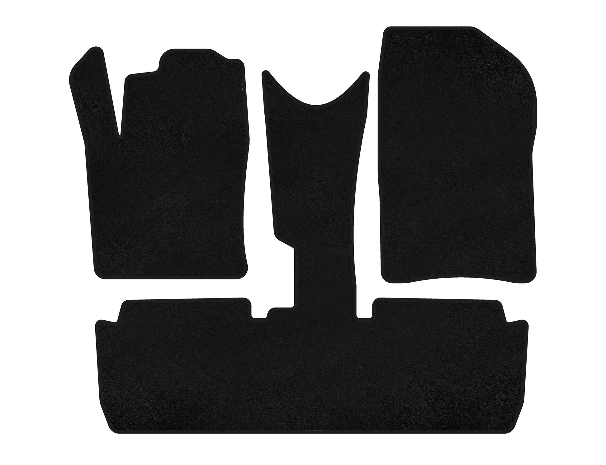 Textile Floor Mats Classic (Pre-Facelift, Black) for Citroen Xsara Picasso 1999-2012 - image 1