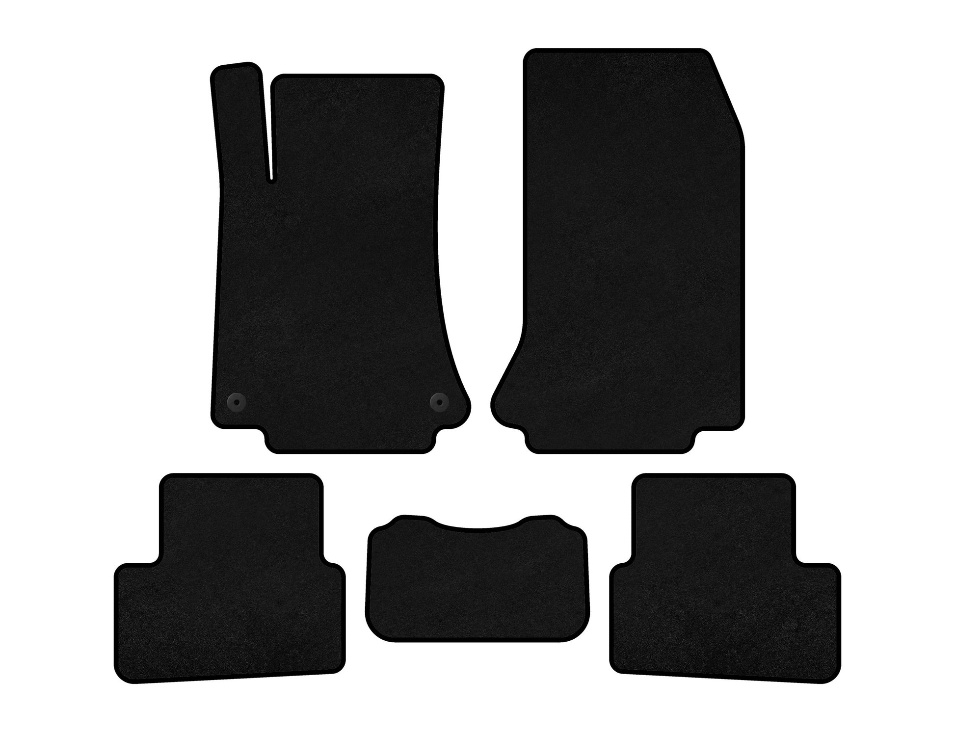 Textile Floor Mats Classic (black) for Mercedes A-сlass W176 2012-2018 - image 1