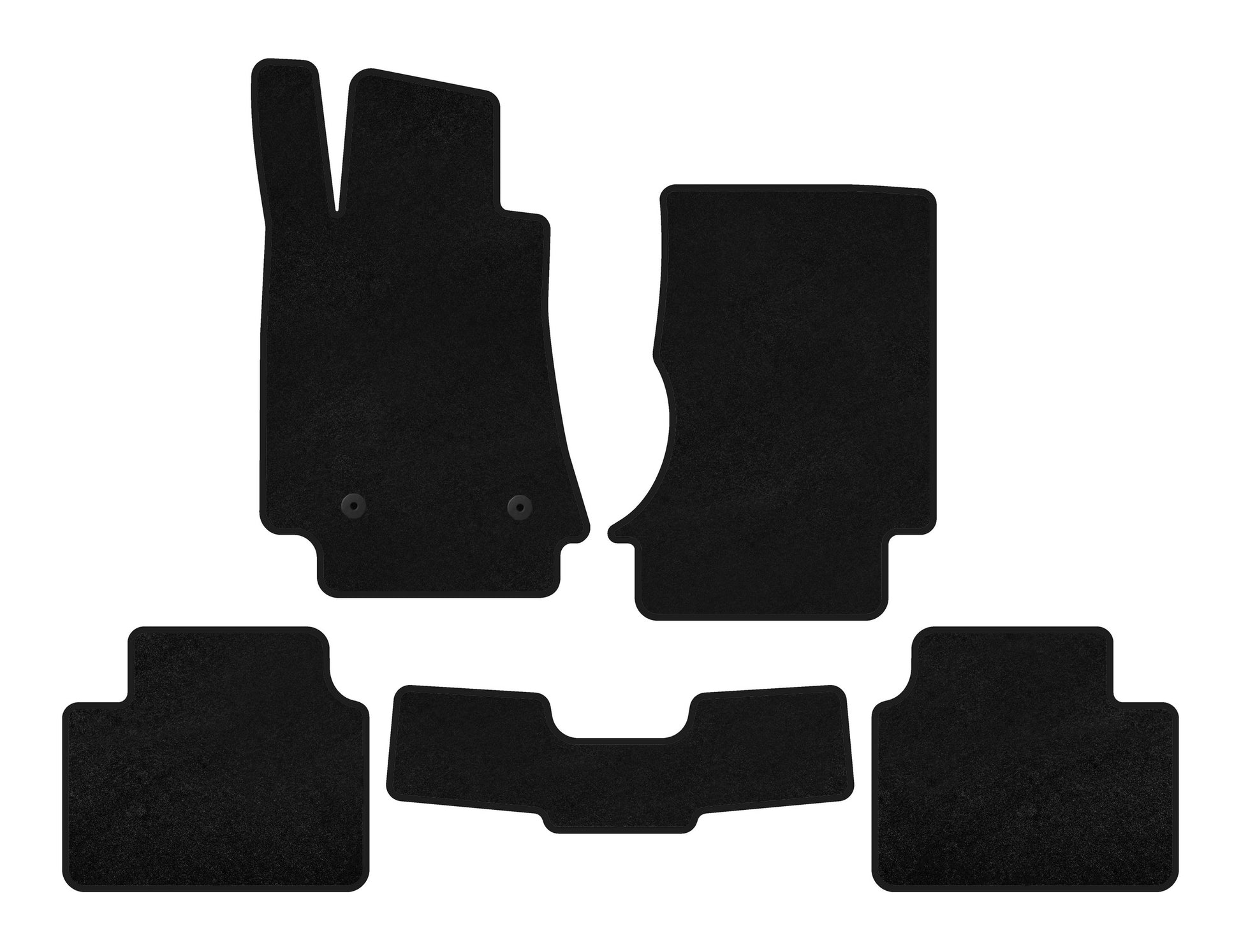 Textile Floor Mats Classic (Black) for Alfa Romeo Giulia 2016-2022 - image 1