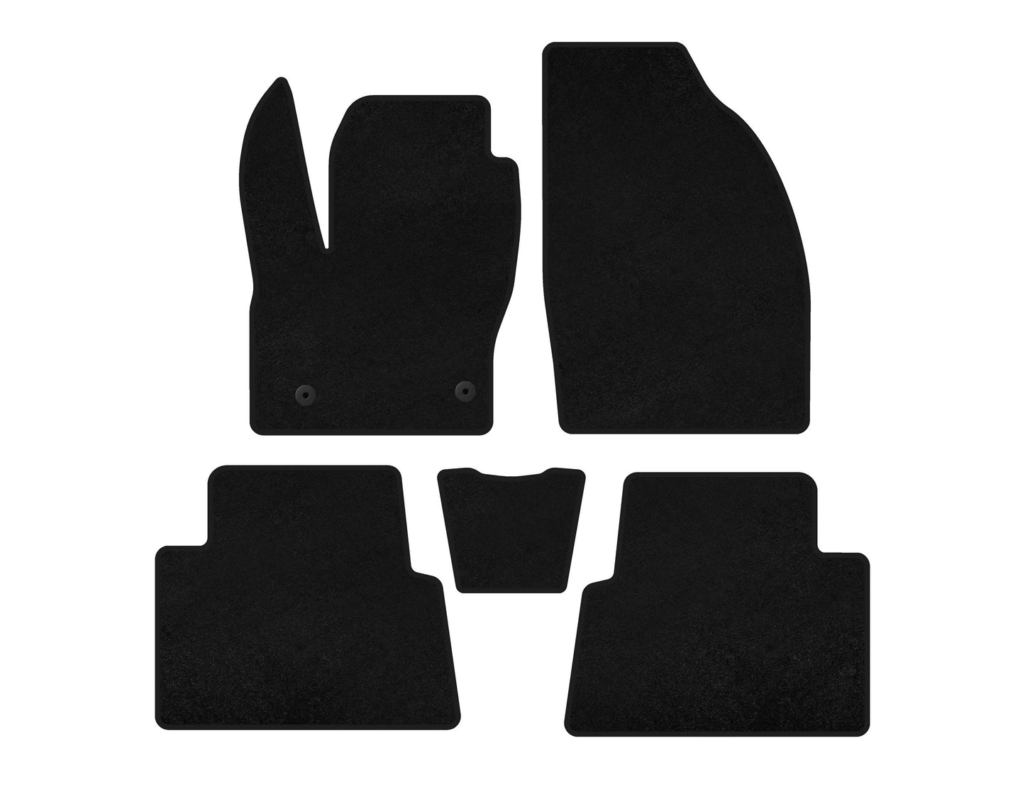 Textile Floor Mats Classic (Black) for Ford Kuga 2008-2013 - image 1