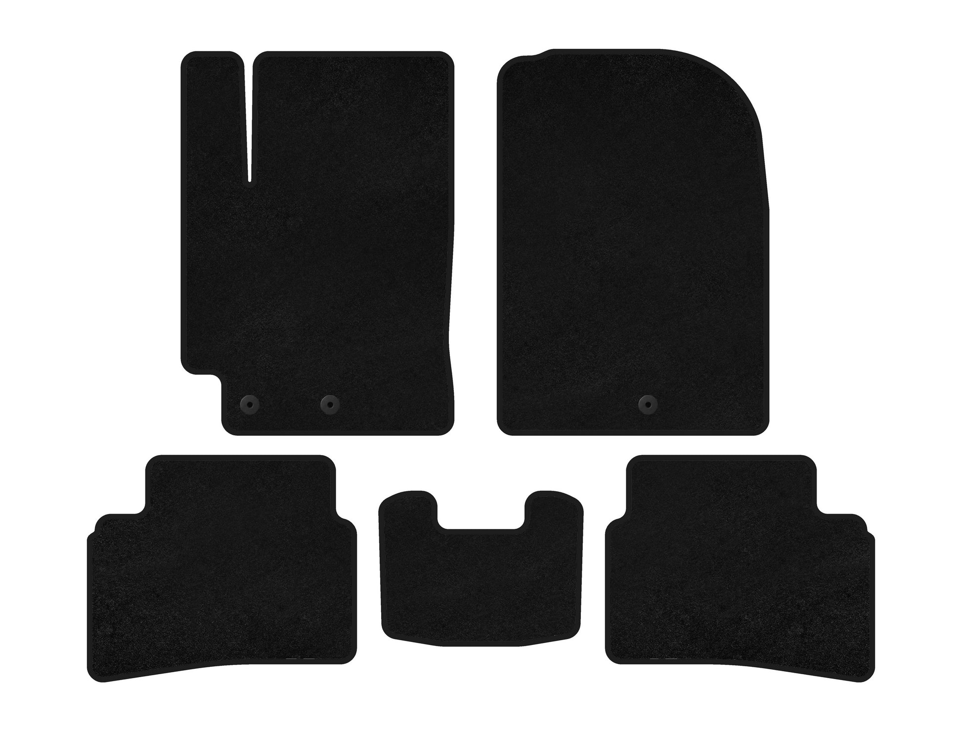 Textile Floor Mats Classic (2019+, Black) for Kia Stonic 2017- - image 1