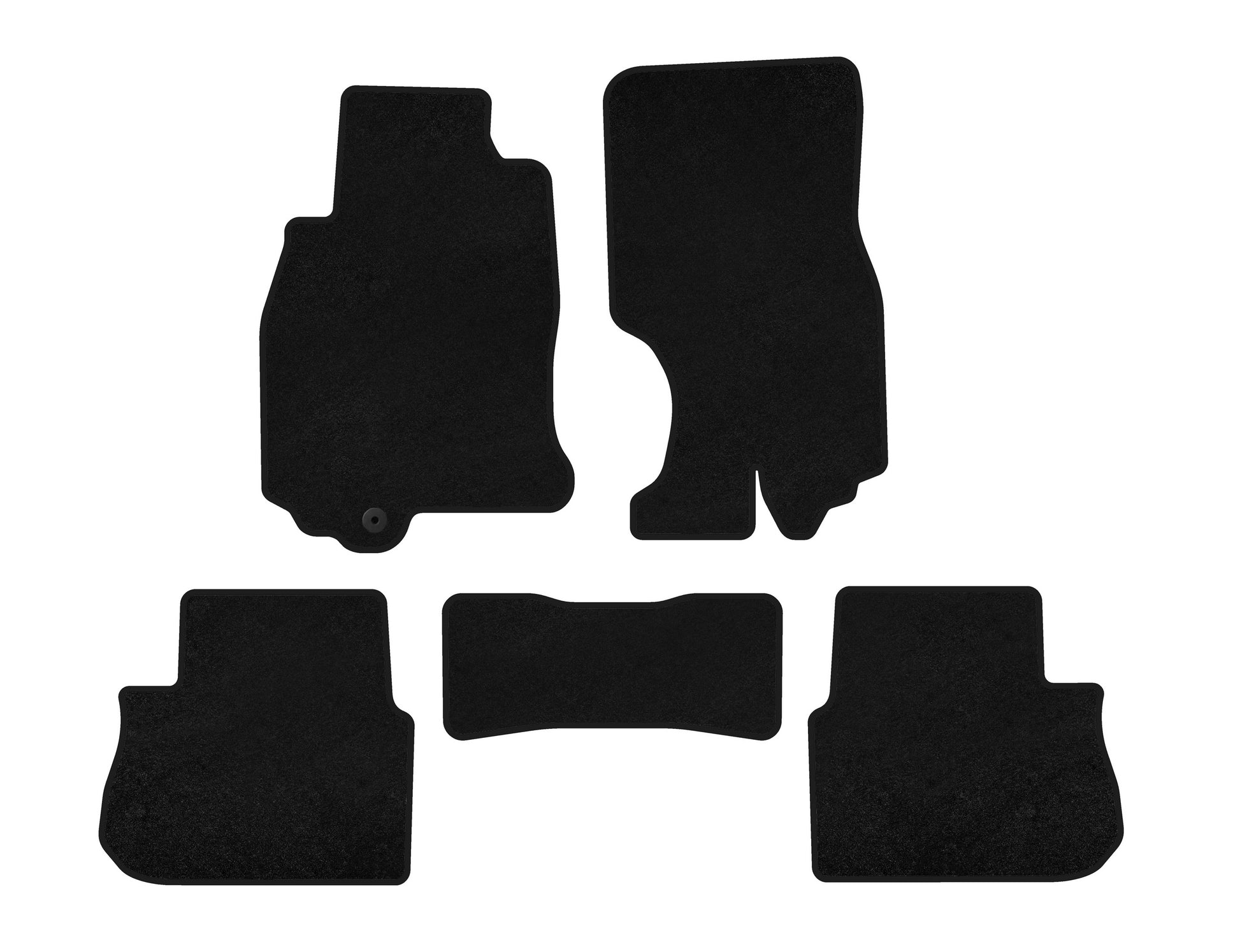 Textile Floor Mats Premium (Black) for Infiniti FX 2003-2008 - image 1