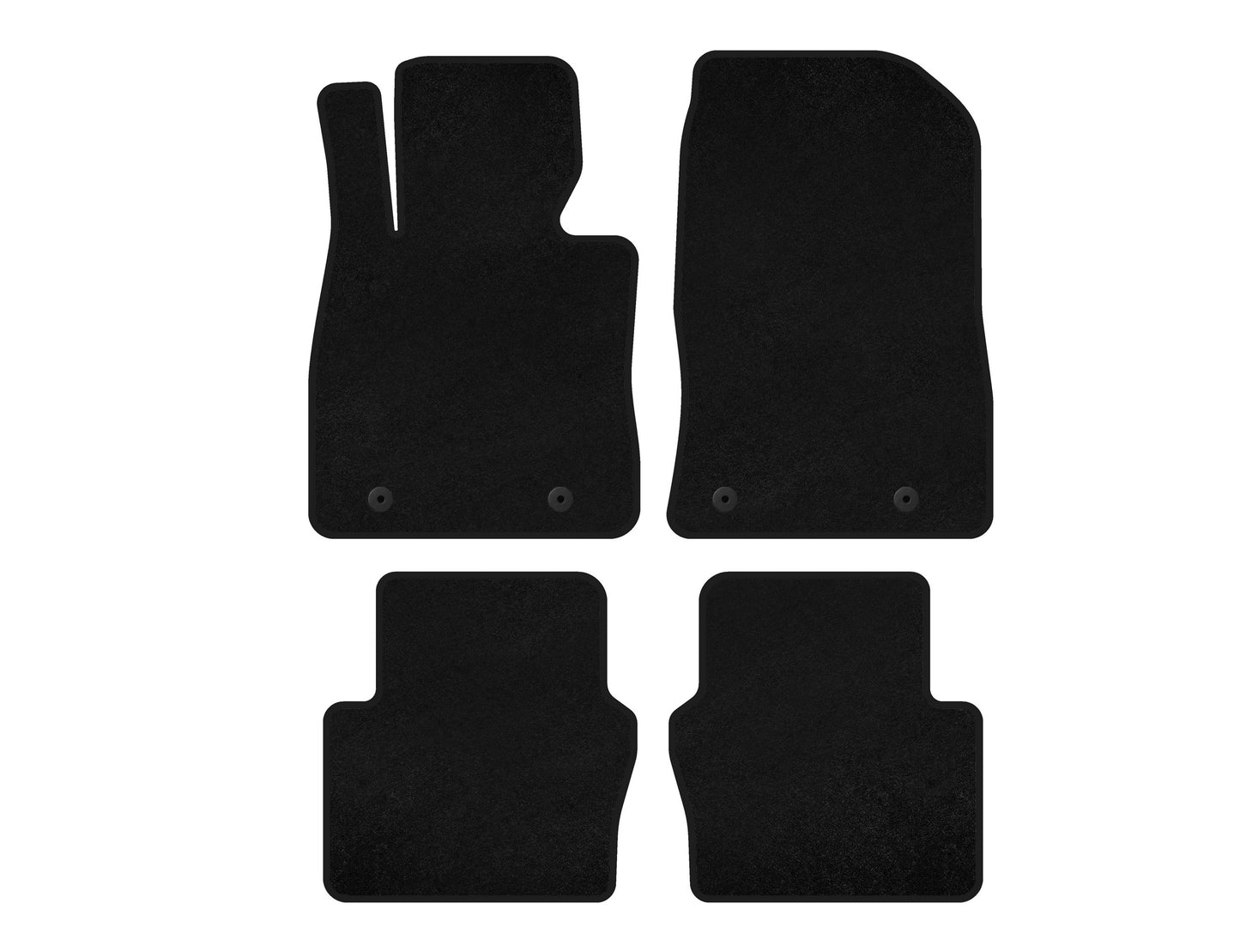 Textile Floor Mats Classic (Electro, 2017-2020, SD, Black) for Toyota Yaris 2010-2020 - image 1