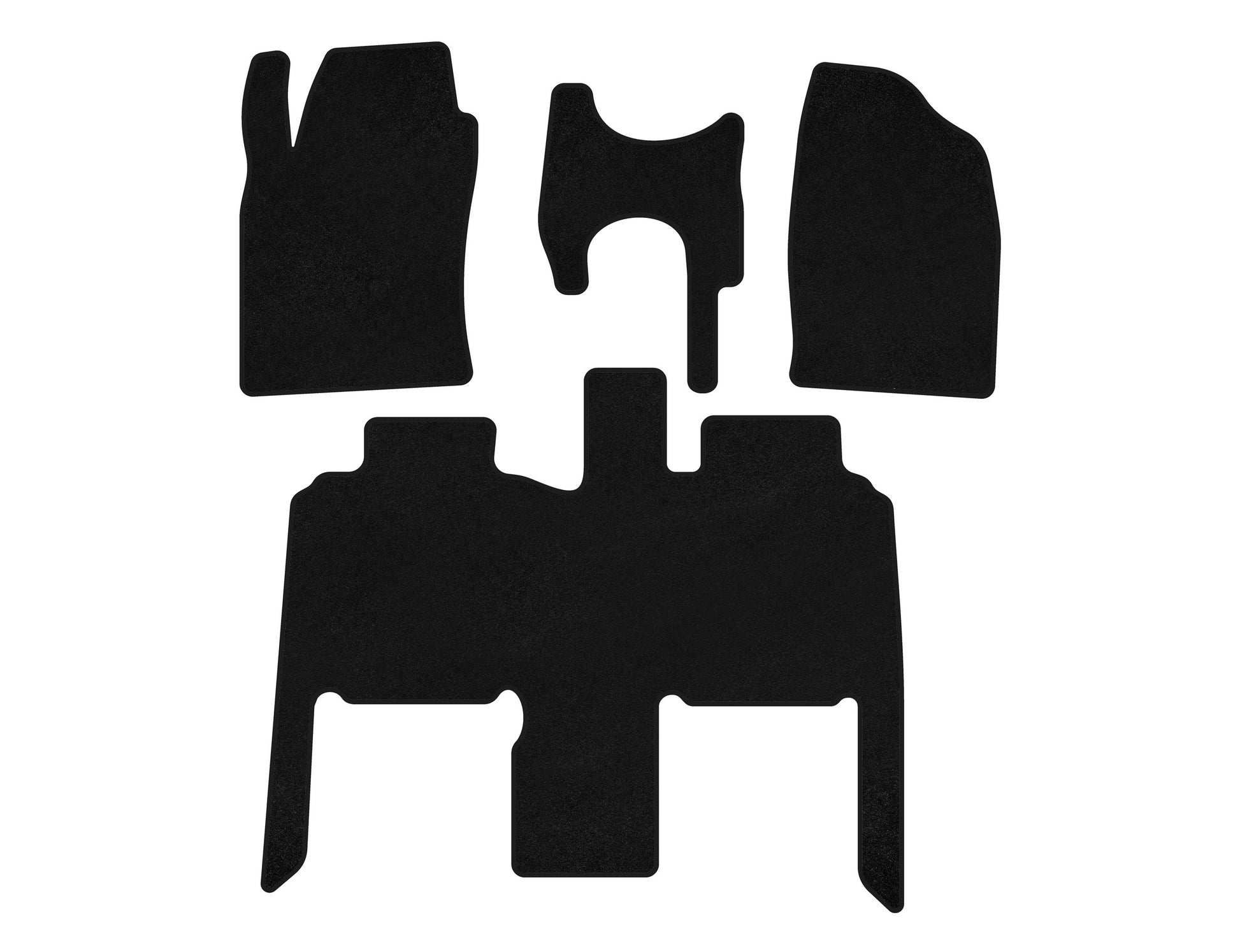 Textile Floor Mats Classic (Black) for Toyota Previa 2000-2006 - image 1
