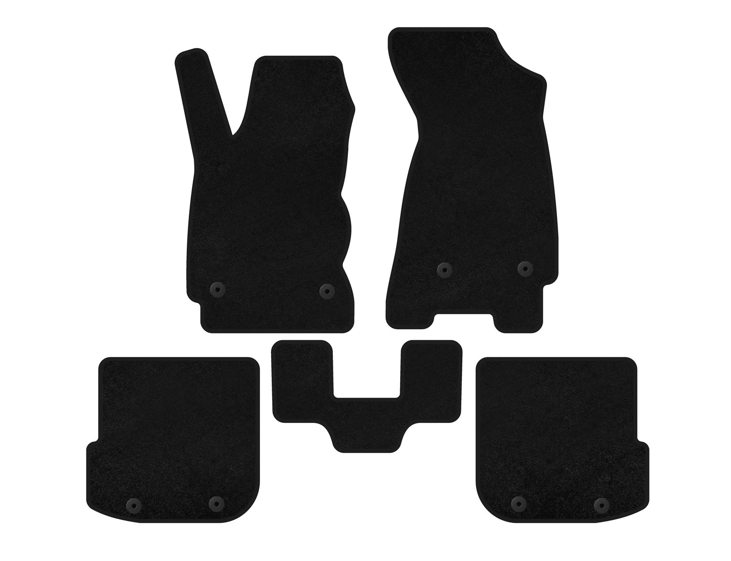 Textile Floor Mats Classic (SW, Black) for Audi A4 B5 1994-2001 - image 1