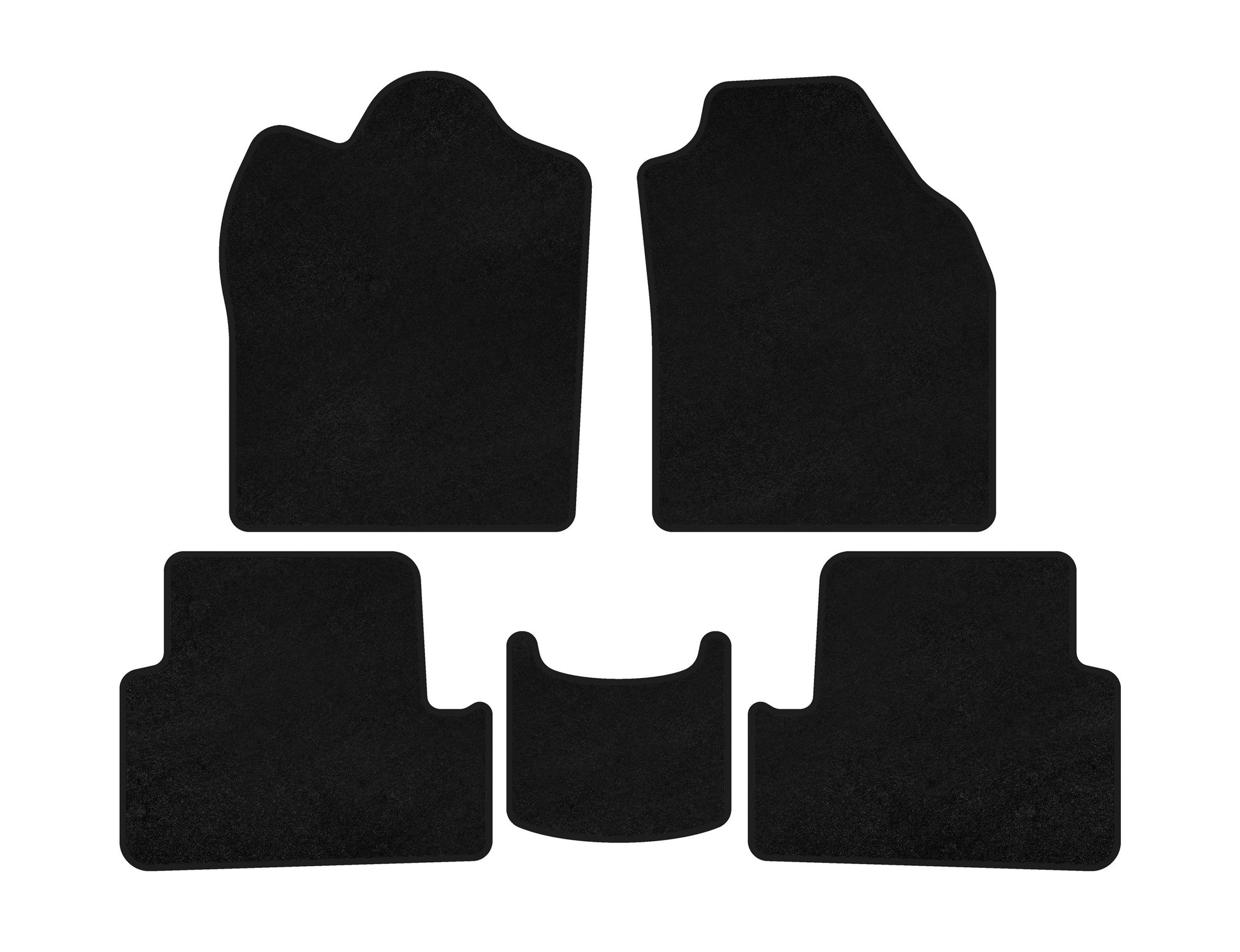 Textile Floor Mats Classic (2009-2012, Black) for Ford Connect 2010-2013 - image 2