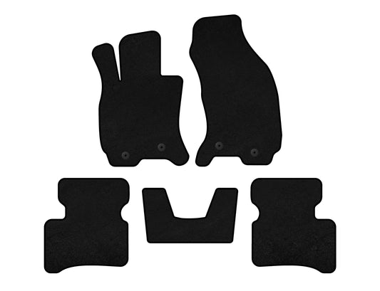 Textile Floor Mats Premium (SD, Floor-Mounted Accelerator, Black) for Jaguar X-Type 2001-2009 - image 1
