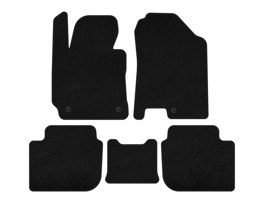 Textile Floor Mats Premium (SD, Black) for Kia Cerato 3 2013-2018 - image 1