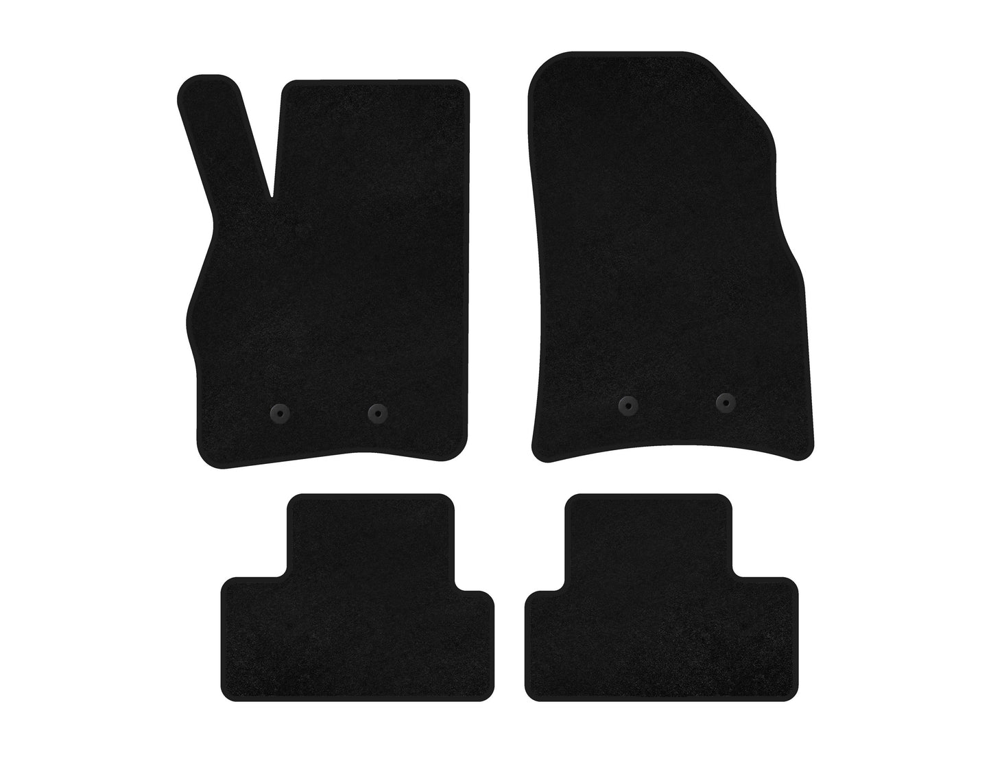 Textile Floor Mats Premium (Coupe, Black) for Cadillac ELR 2013-2016 - image 2