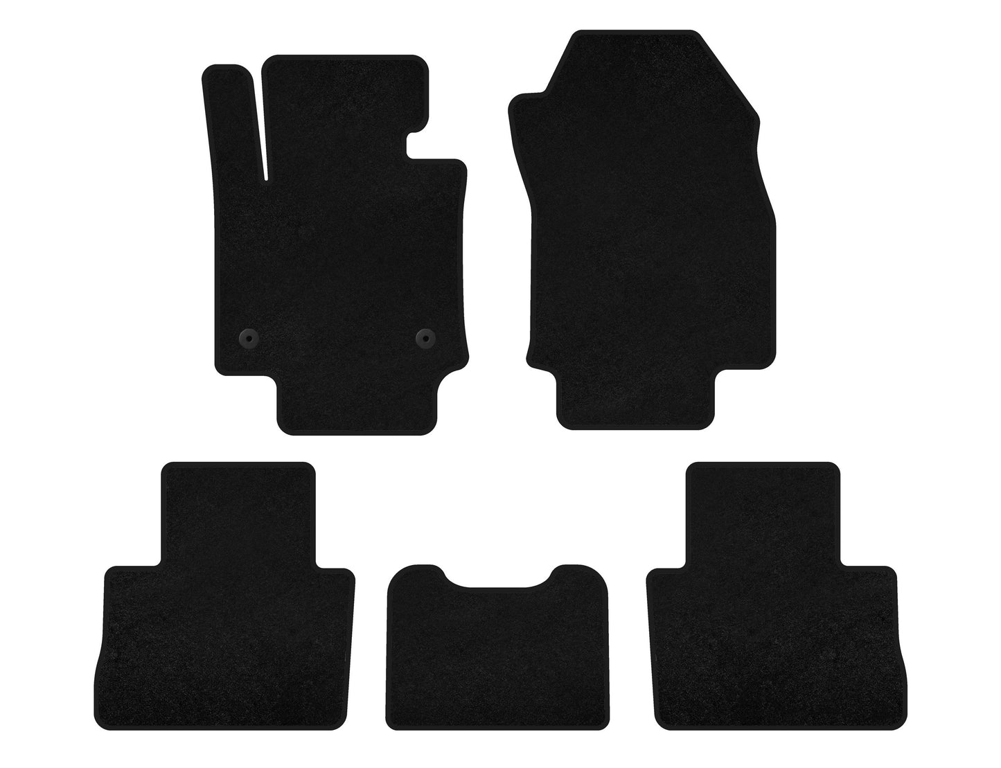 Textile Floor Mats Premium (Black) for Toyota Rav 4 2019- - image 1