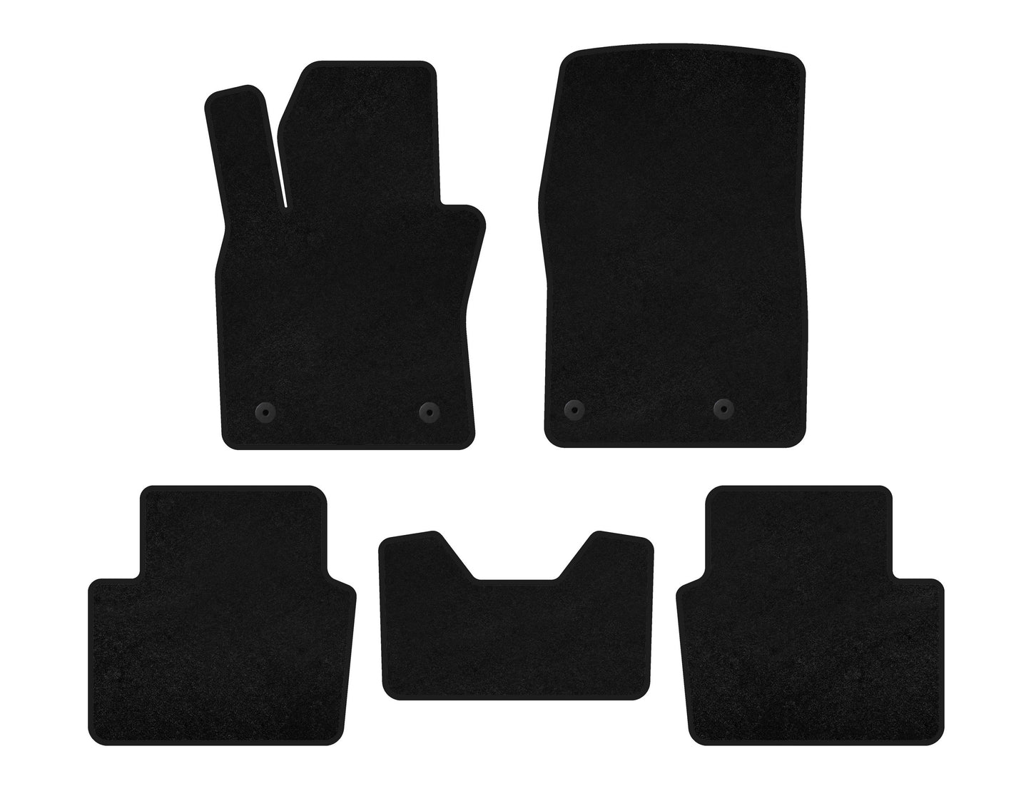 Textile Floor Mats Classic (HB, Black) for Mazda 3 2019- - image 1