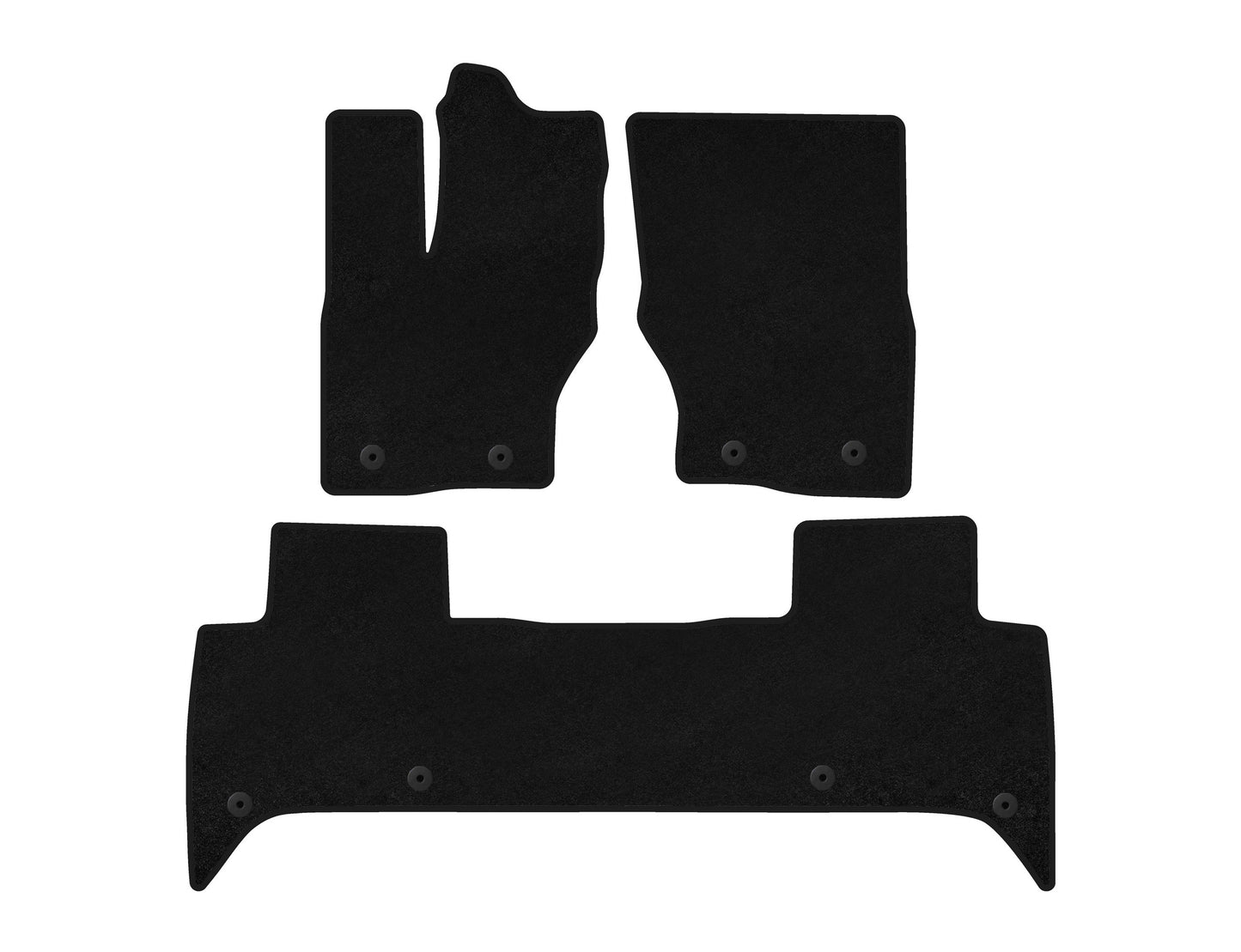 Textile Floor Mats Premium (5-Seater, Black) for Land Rover Discovery V 2017- - image 1