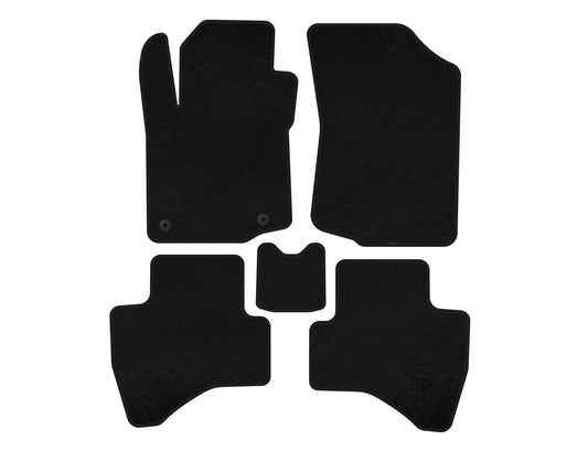Textile Floor Mats Premium (HB, Black) for Peugeot 107 2005-2014 - image 1
