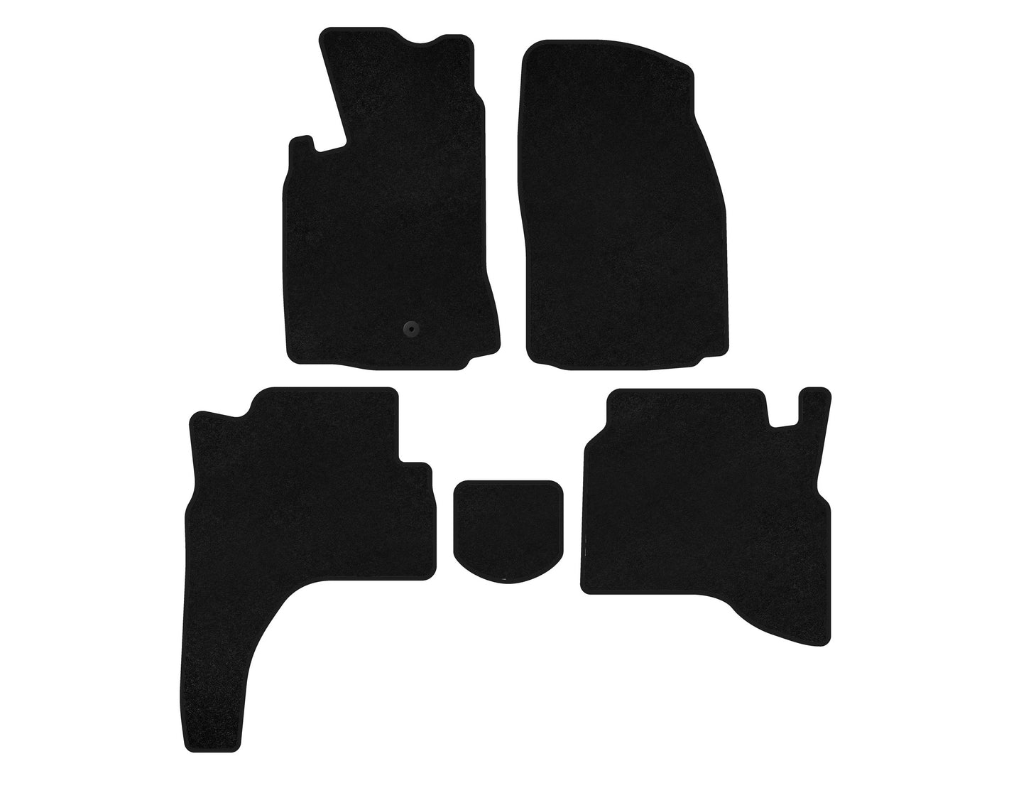 Textile Floor Mats Classic (Black) for Mitsubishi Pajero Sport 1996-2007 - image 1