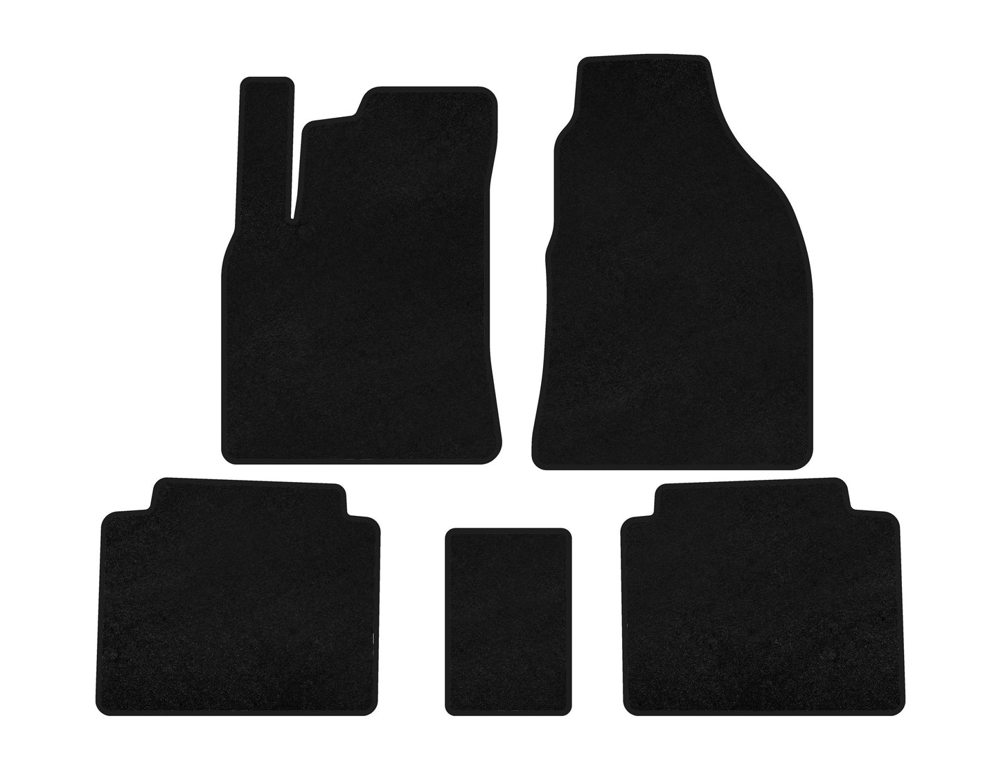 Textile Floor Mats Premium (Black) for Hyundai Matrix 2001-2010 - image 1