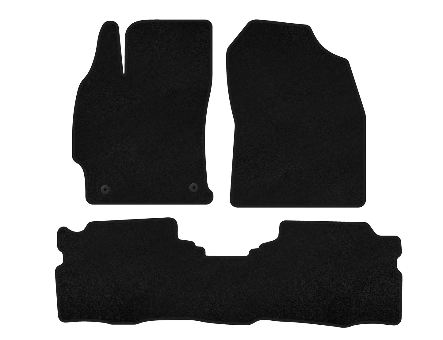 Textile Floor Mats Classic (LB, Hybrid, Black) for Toyota Prius 2015-2022 - image 1