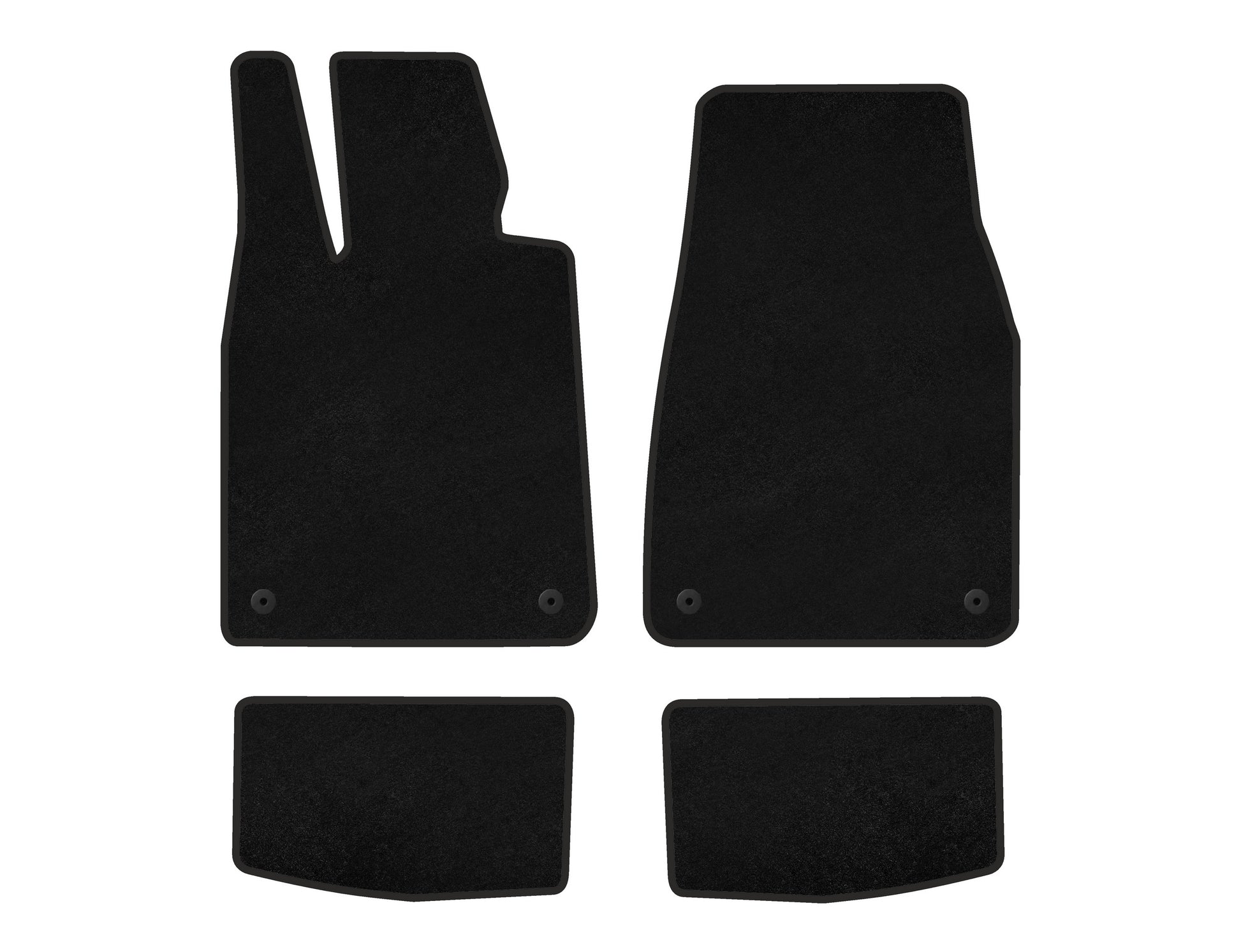 Textile Floor Mats Premium (2021-, Black) for Porsche Taycan 2019- - image 1
