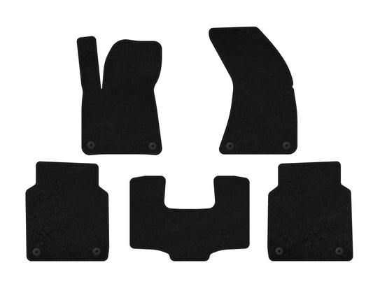 Premium textile mats (Long, Black) for Audi A8 2010-2018 - image 2