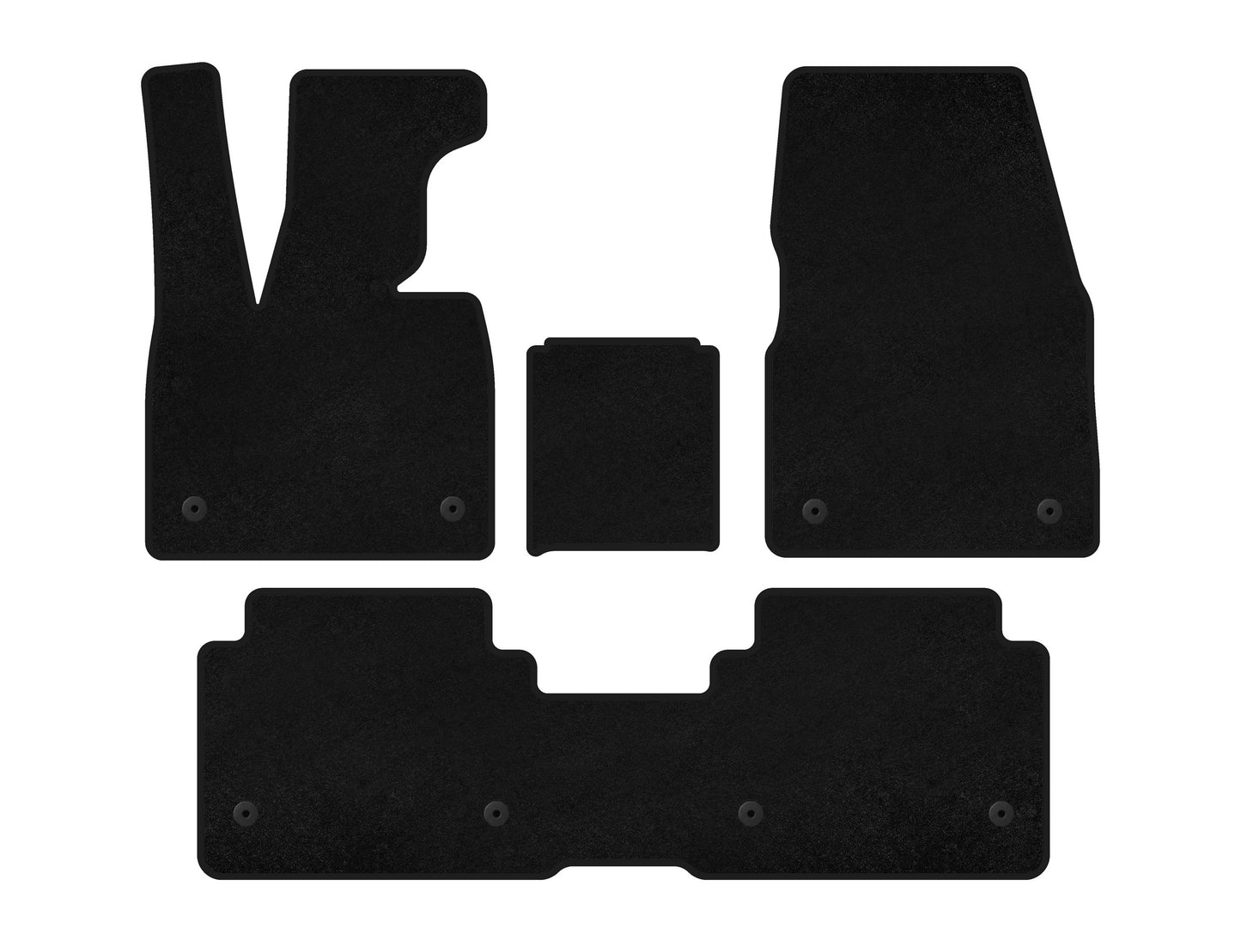 Textile Floor Mats Premium (Black) for BMW I3 2013-2022 - image 1