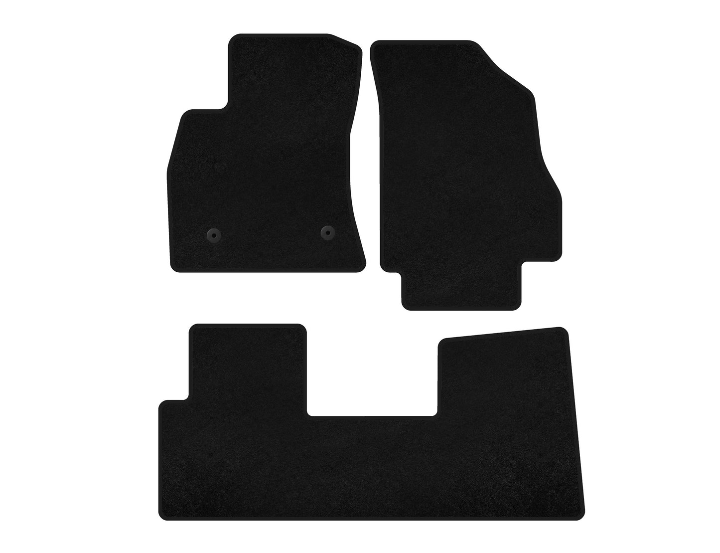 Textile Floor Mats Premium (black) for Opel Combo 2012-2018 - image 1