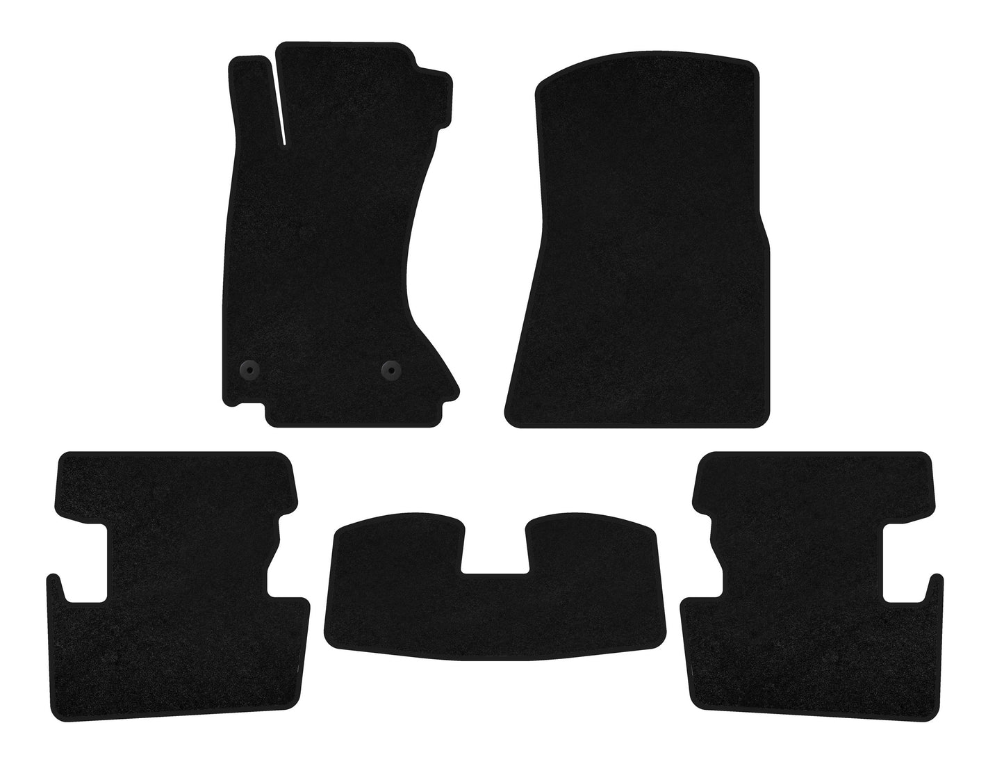 Textile Floor Mats Classic (2008-2013, Black) for Lexus IS 2005-2013 - image 1