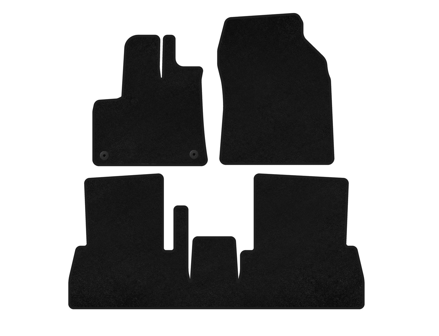 Textile Floor Mats Classic (Manual, Black) for Citroen Berlingo/Multispace 2019- - image 1