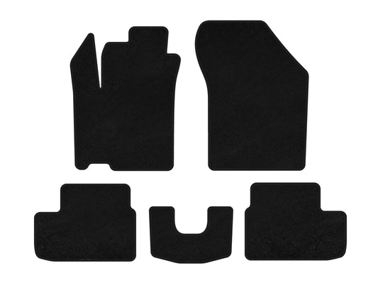 Textile Floor Mats Premium (HB, Black) for Opel Agila 2007-2015 - image 1