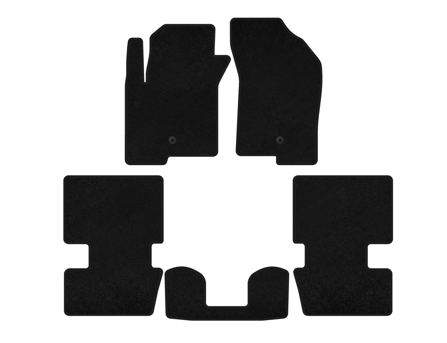Textile Floor Mats Classic (HB, Black) for Dodge Caliber 2006-2011 - image 1