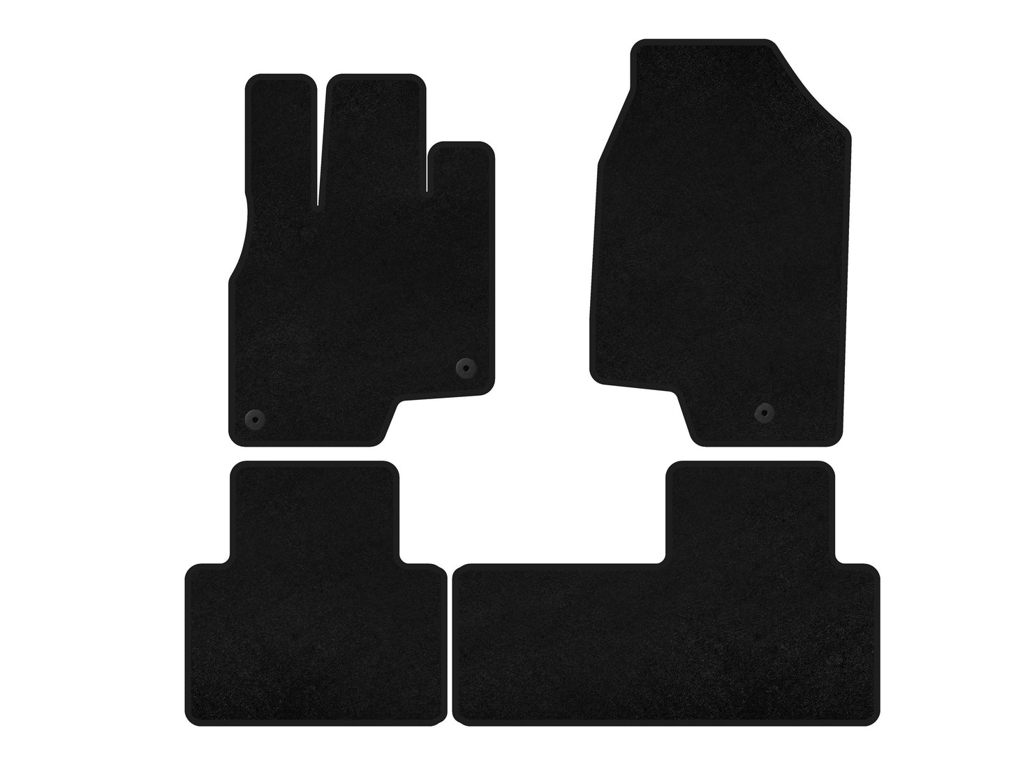 Textile Floor Mats Premium (Black) for Acura RDX 2018- - image 2