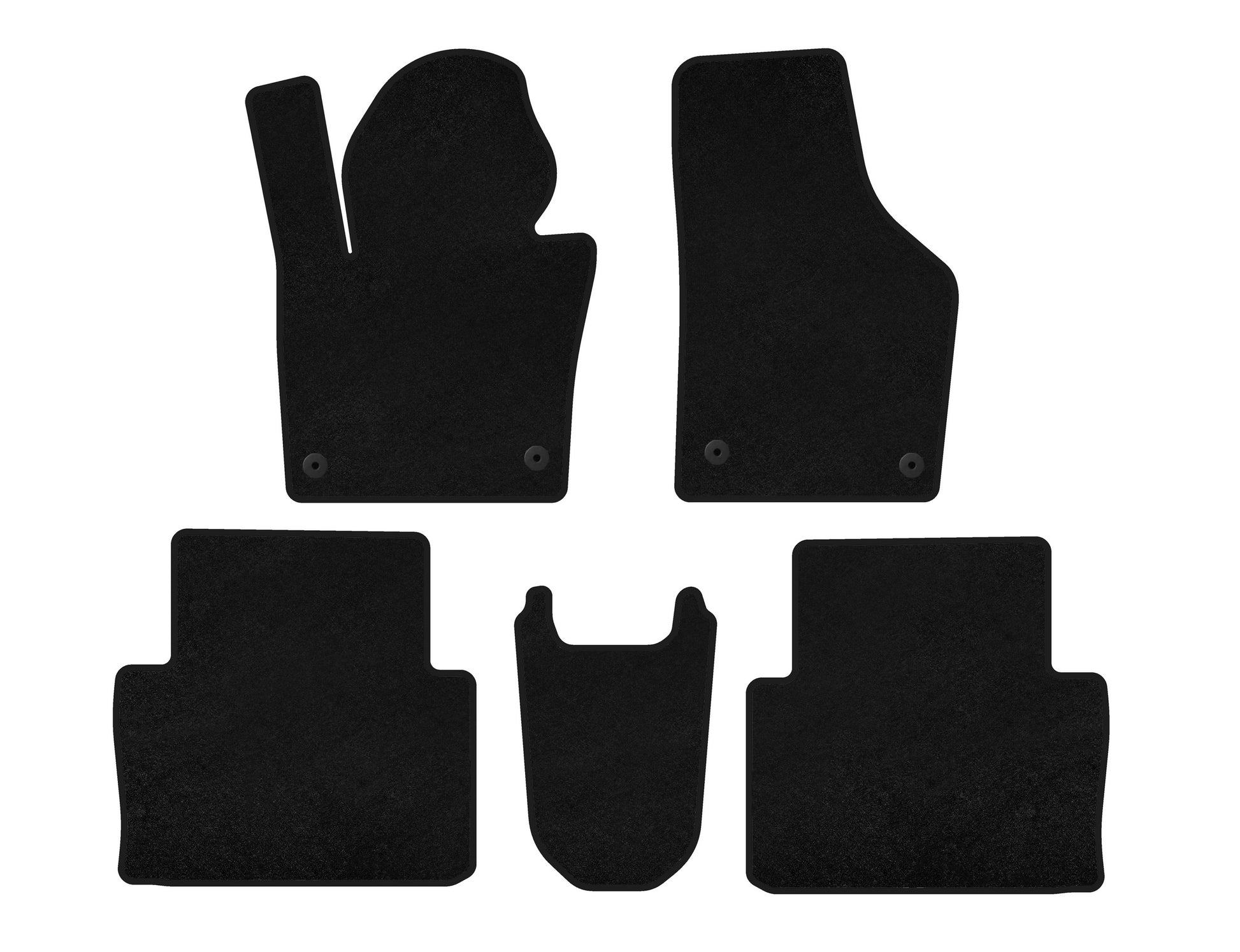 Textile Floor Mats Classic (2015+, Black) for Seat Alhambra 2010- - image 1