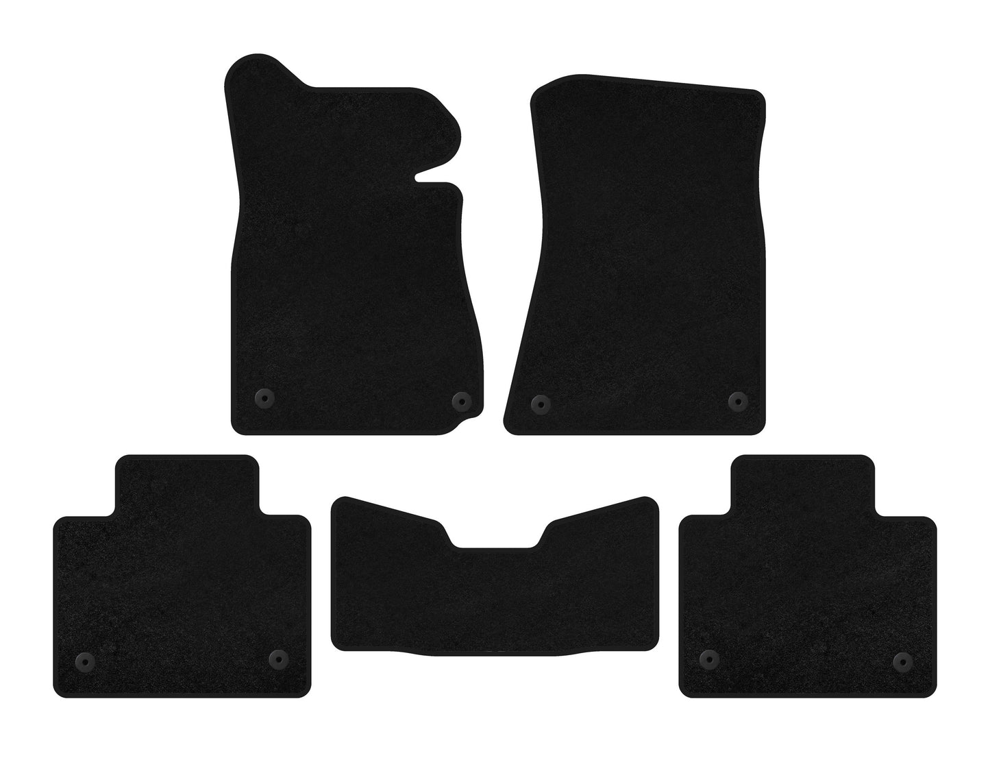 Textile Floor Mats Classic (2011-2015, SD, 2WD, Black) for Lexus GS 2011-2020 - image 1
