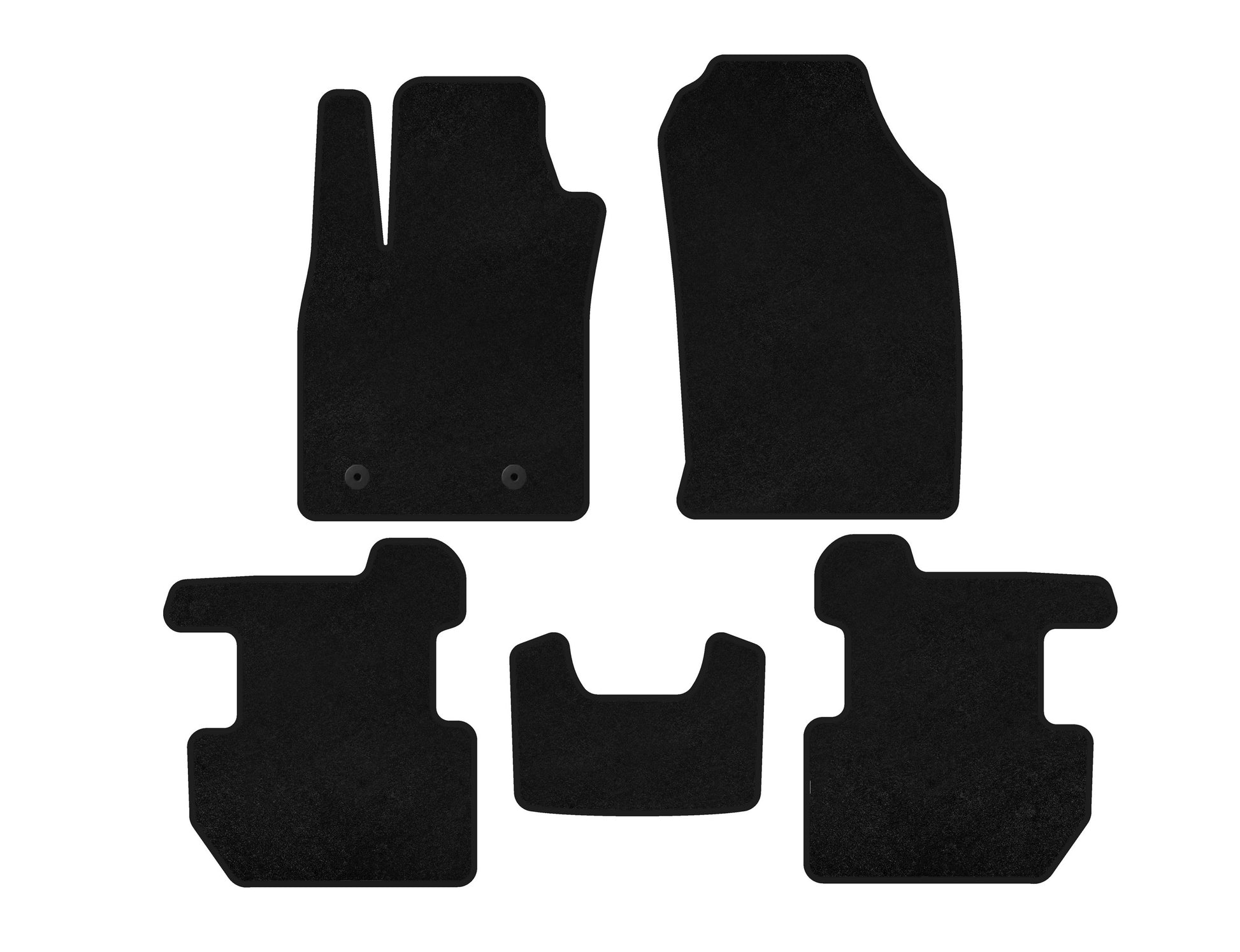 Textile Floor Mats Premium (2018-2022, Black) for Ford Ecosport 2013-2022 - image 2
