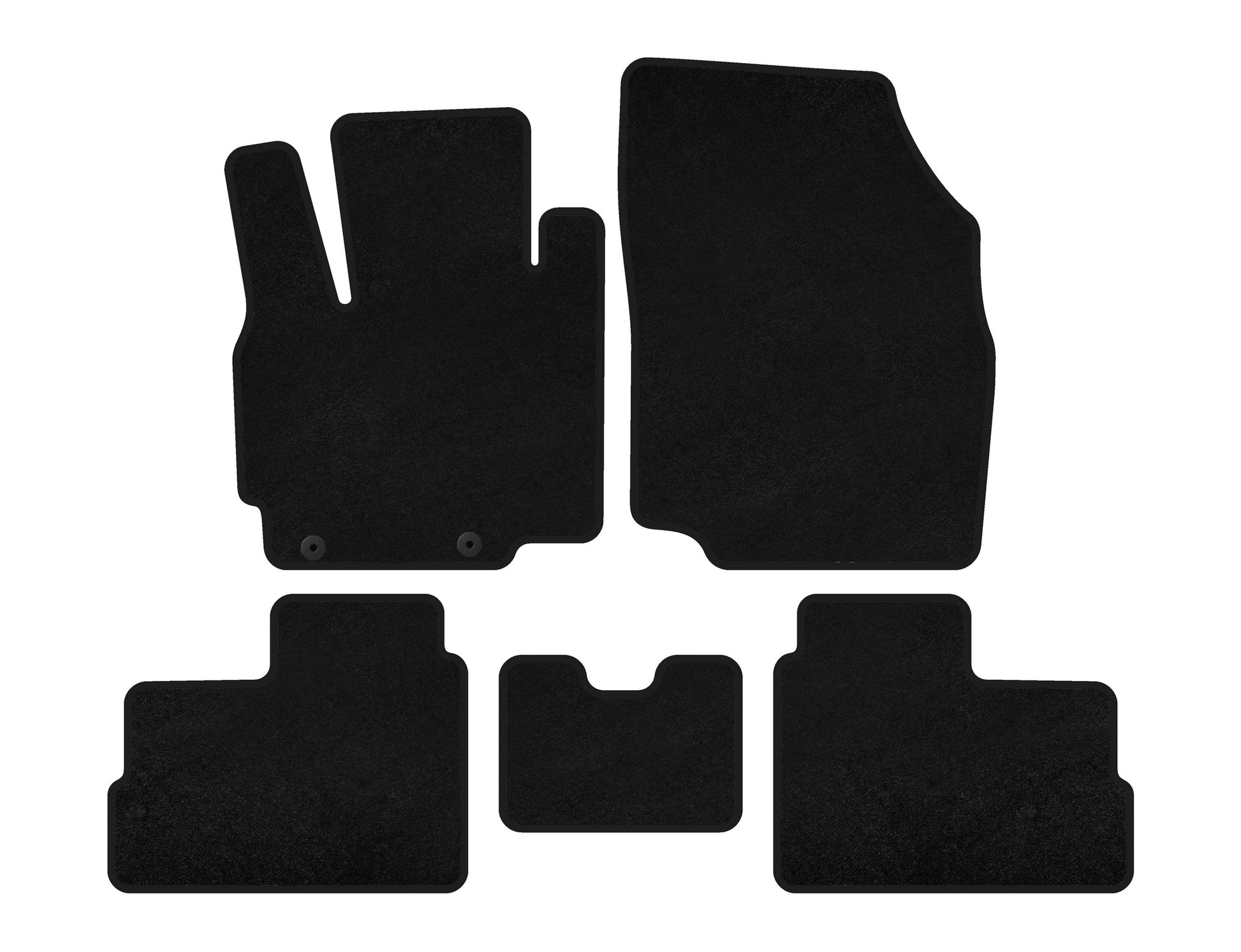 Textile Floor Mats Classic (for Space Star, 2012-2016, HB, Black) for Mitsubishi Space Star/Mirage 2012- - image 1