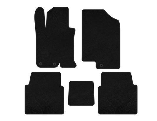 Textile Floor Mats Premium V-1 (SD, Black) for Kia Optima 2010-2016 - image 1